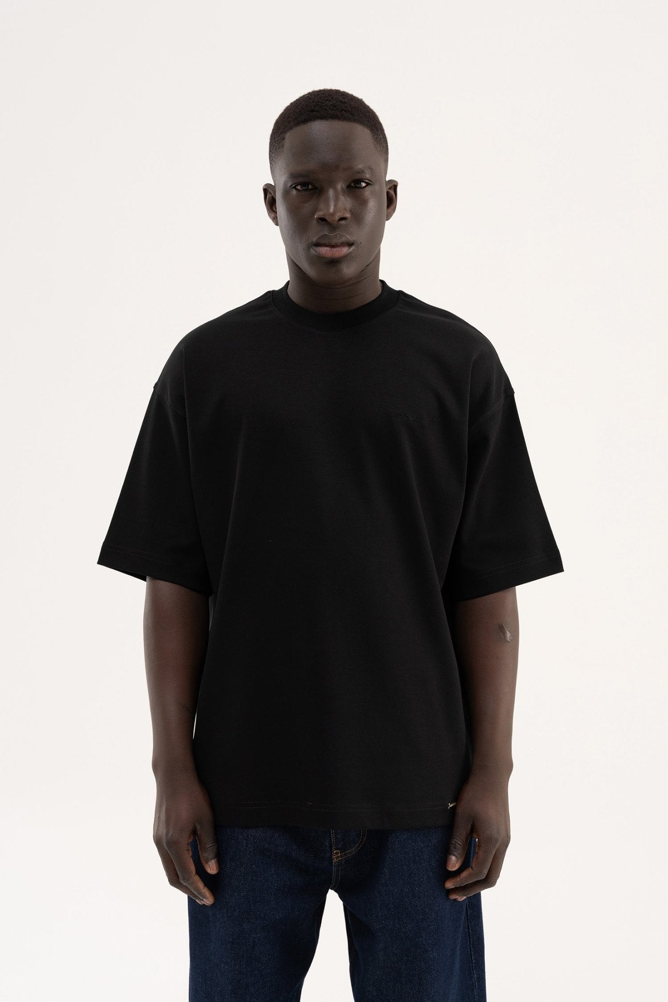 Erkek Basic Oversize Tişört Siyah