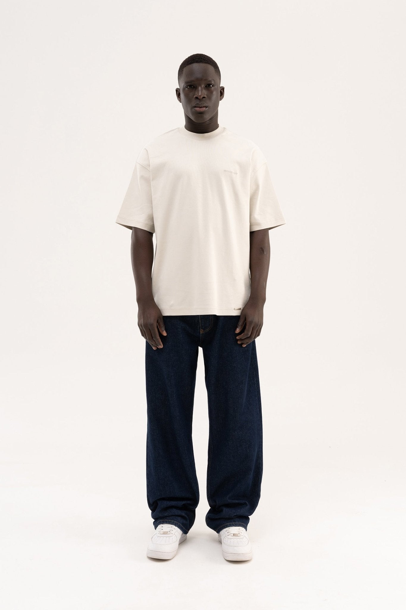 Erkek Basic Oversize Tişört Uzay Grisi