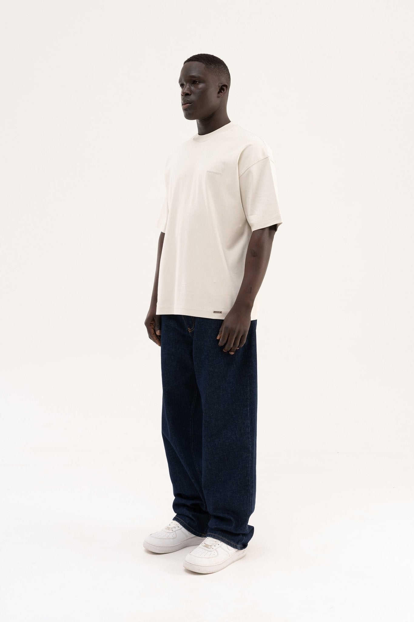 Erkek Basic Oversize Tişört Uzay Grisi