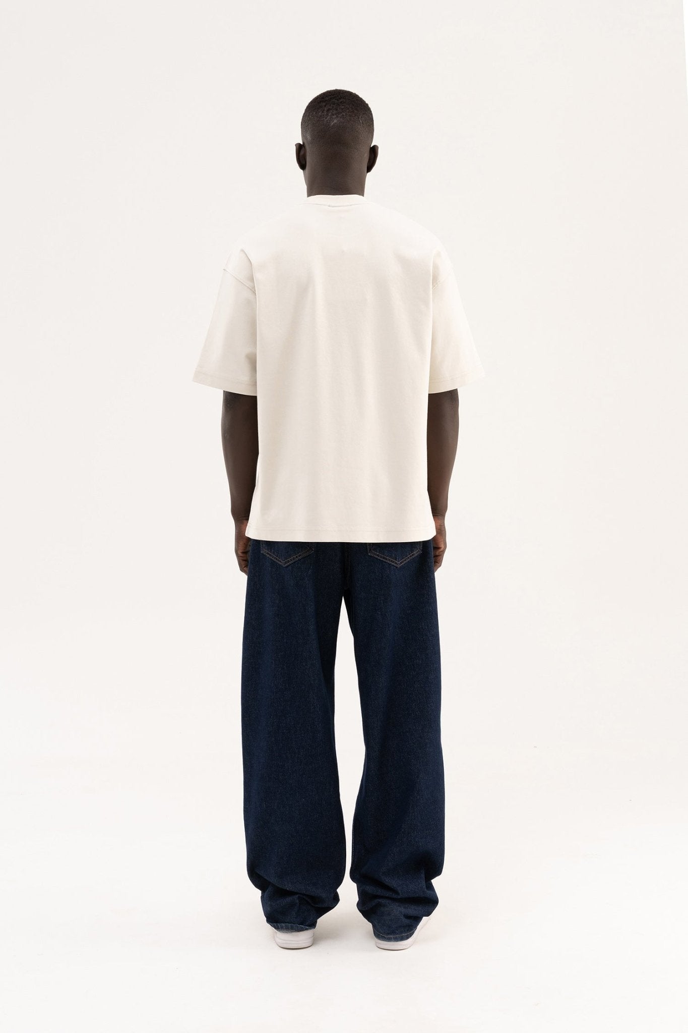 Erkek Basic Oversize Tişört Uzay Grisi