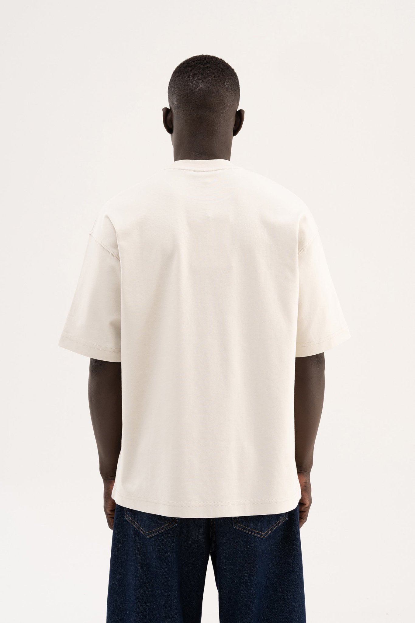 Erkek Basic Oversize Tişört Uzay Grisi