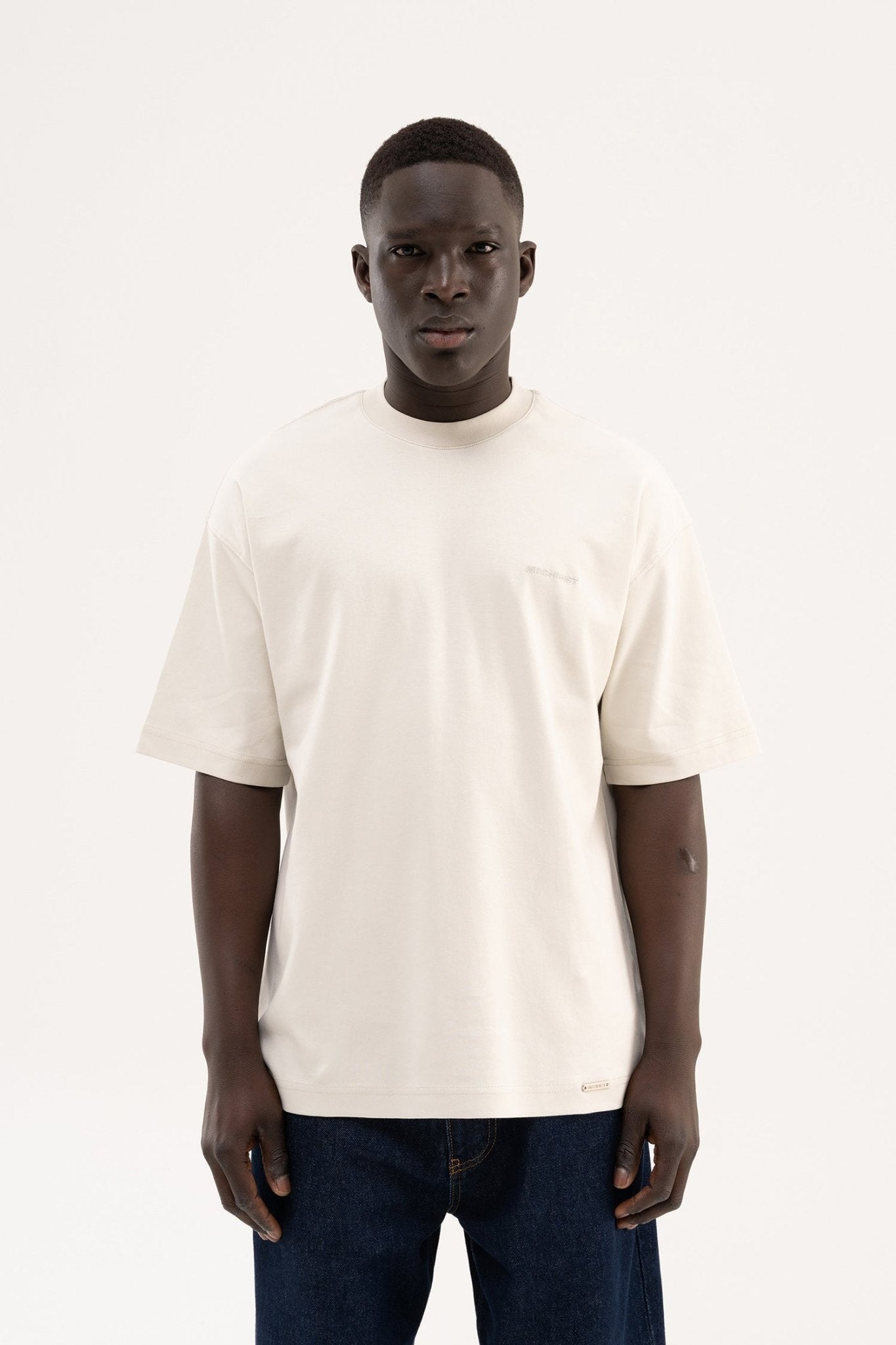Erkek Basic Oversize Tişört Uzay Grisi