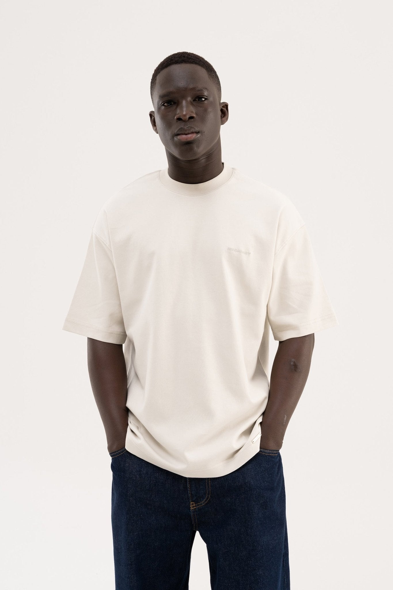 Erkek Basic Oversize Tişört Uzay Grisi