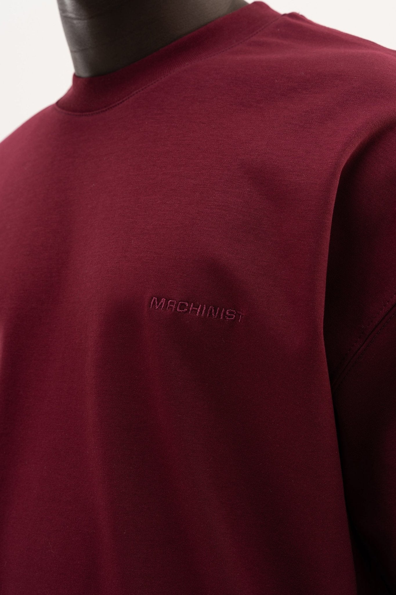 Erkek Basic Oversize Tişört Vişne