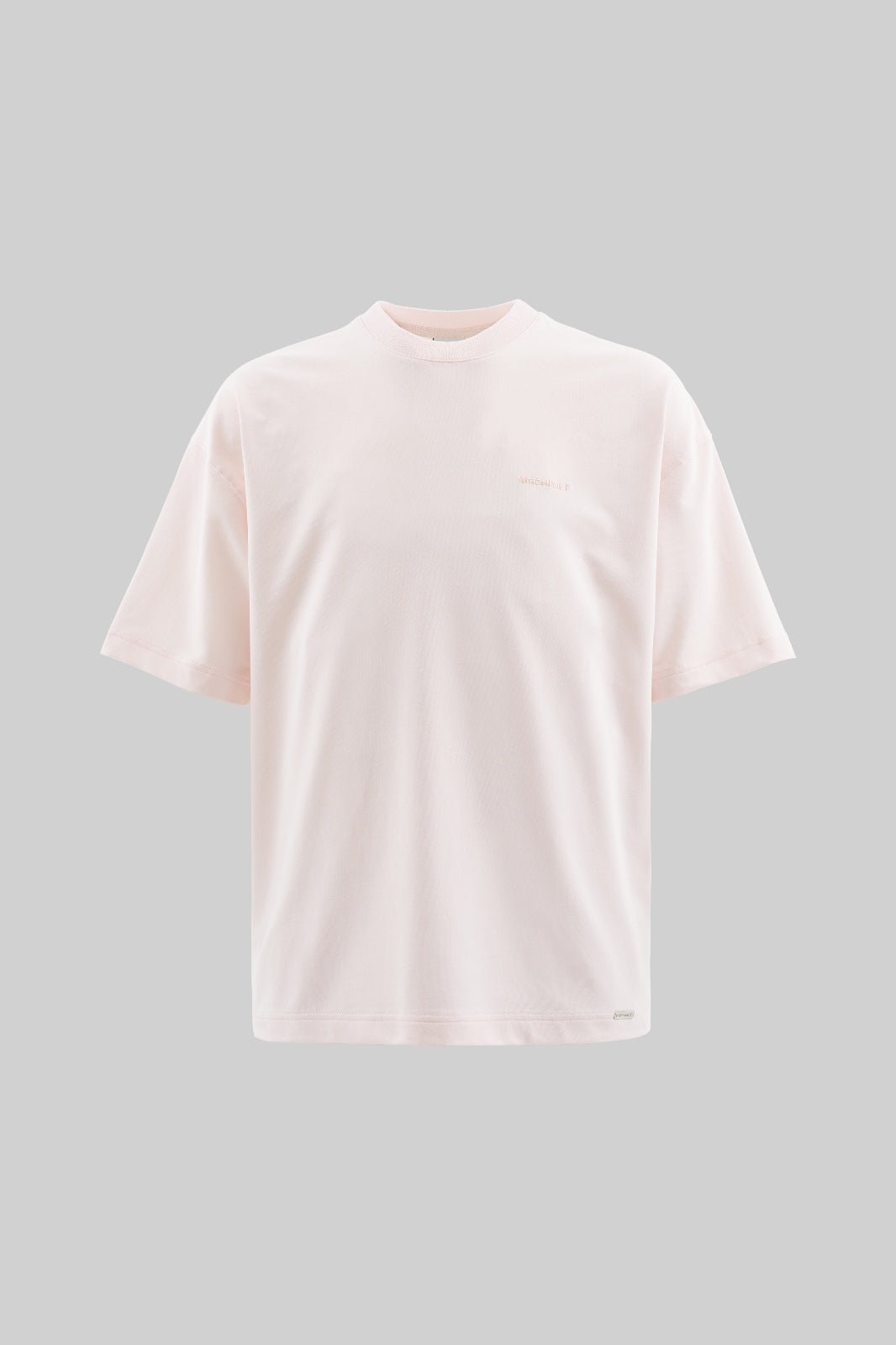 Erkek Basic Pamuklu Oversize Tişört Açık Pembe