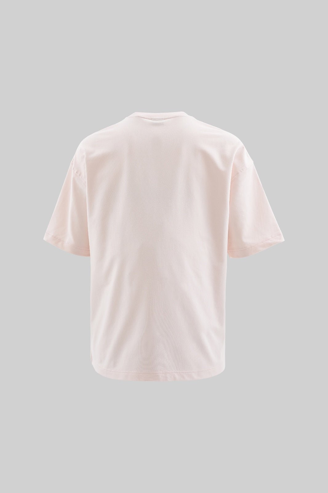 Erkek Basic Pamuklu Oversize Tişört Açık Pembe