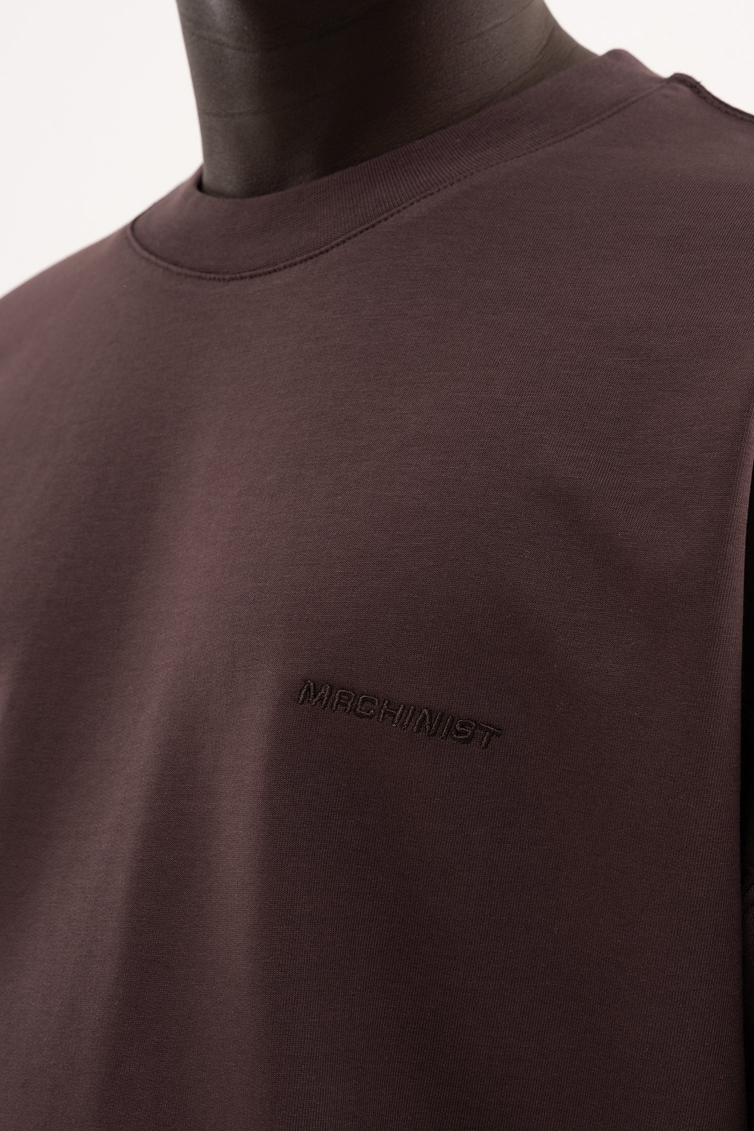 Erkek Basic Pamuklu Oversize Tişört Kahverengi-8