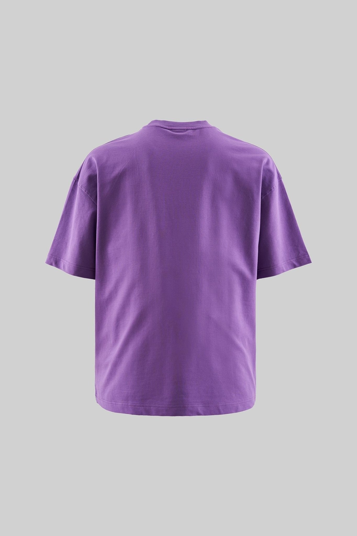 Erkek Basic Pamuklu Oversize Tişört Mor