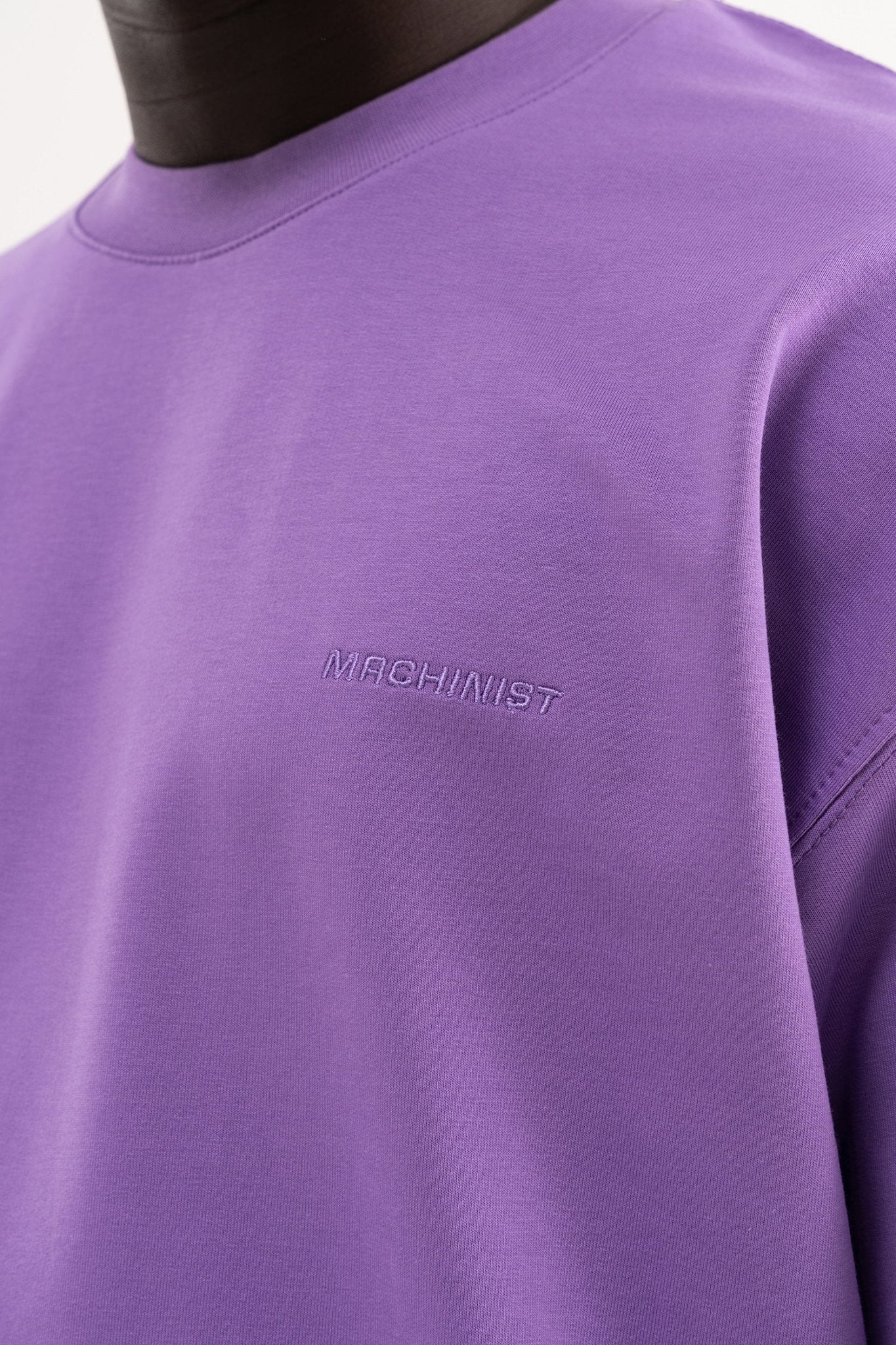 Erkek Basic Pamuklu Oversize Tişört Mor