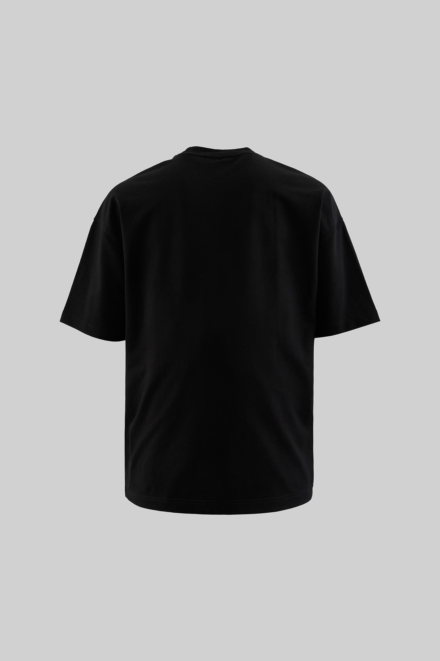 Erkek Basic Pamuklu Oversize Tişört Siyah