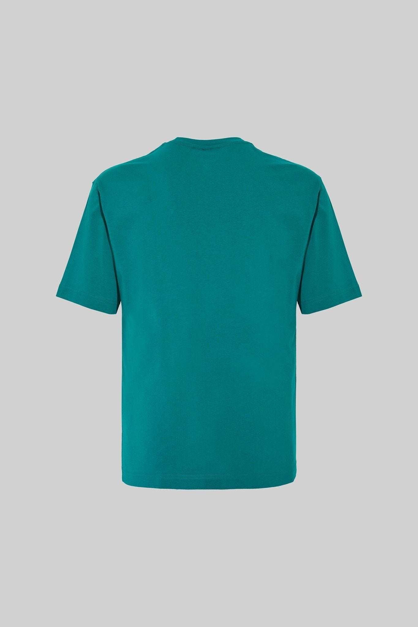 Erkek Basic Relaxed İnce Pamuklu Tişört Benetton Yeşili