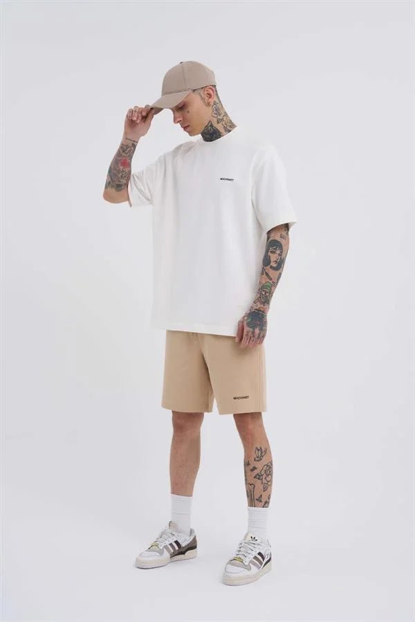 Erkek Basic Relaxed Şort Bej