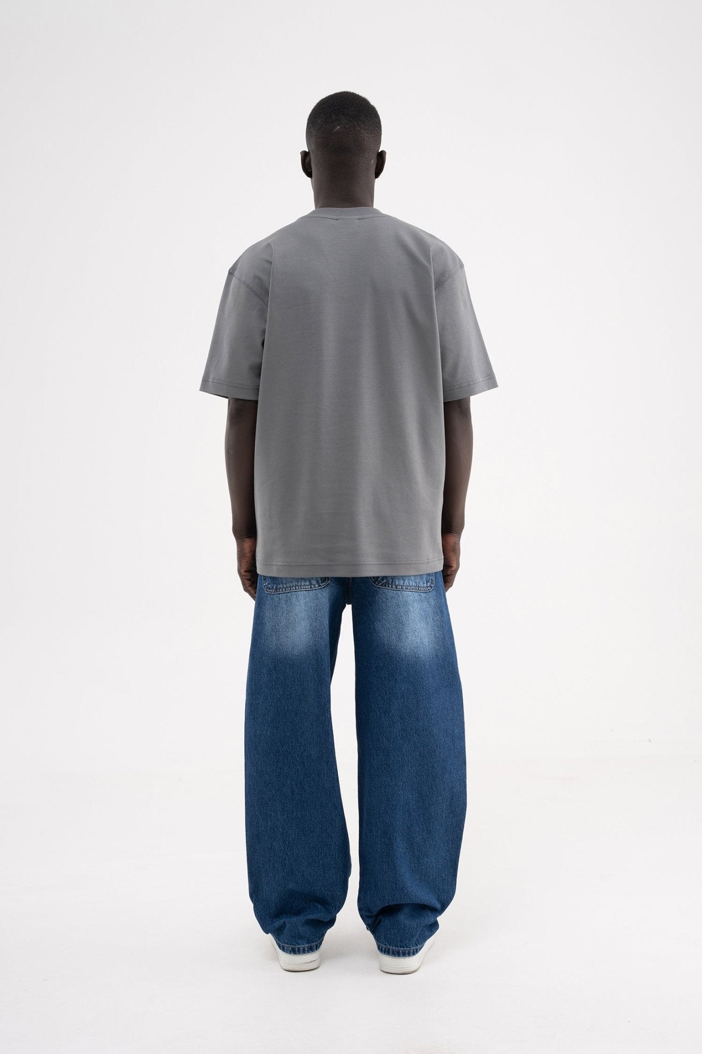 Erkek Basic Relaxed Tişört Duman