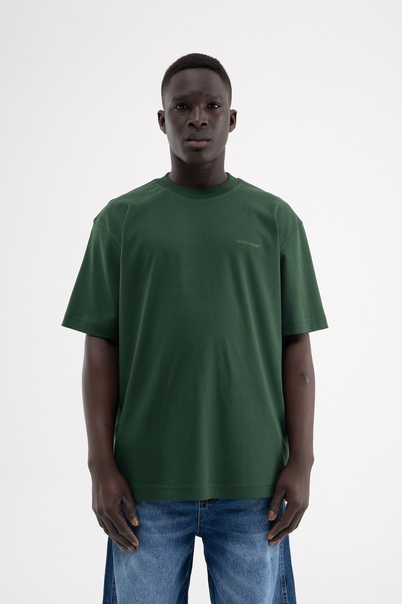 Erkek Basic Relaxed Tişört Yeşil
