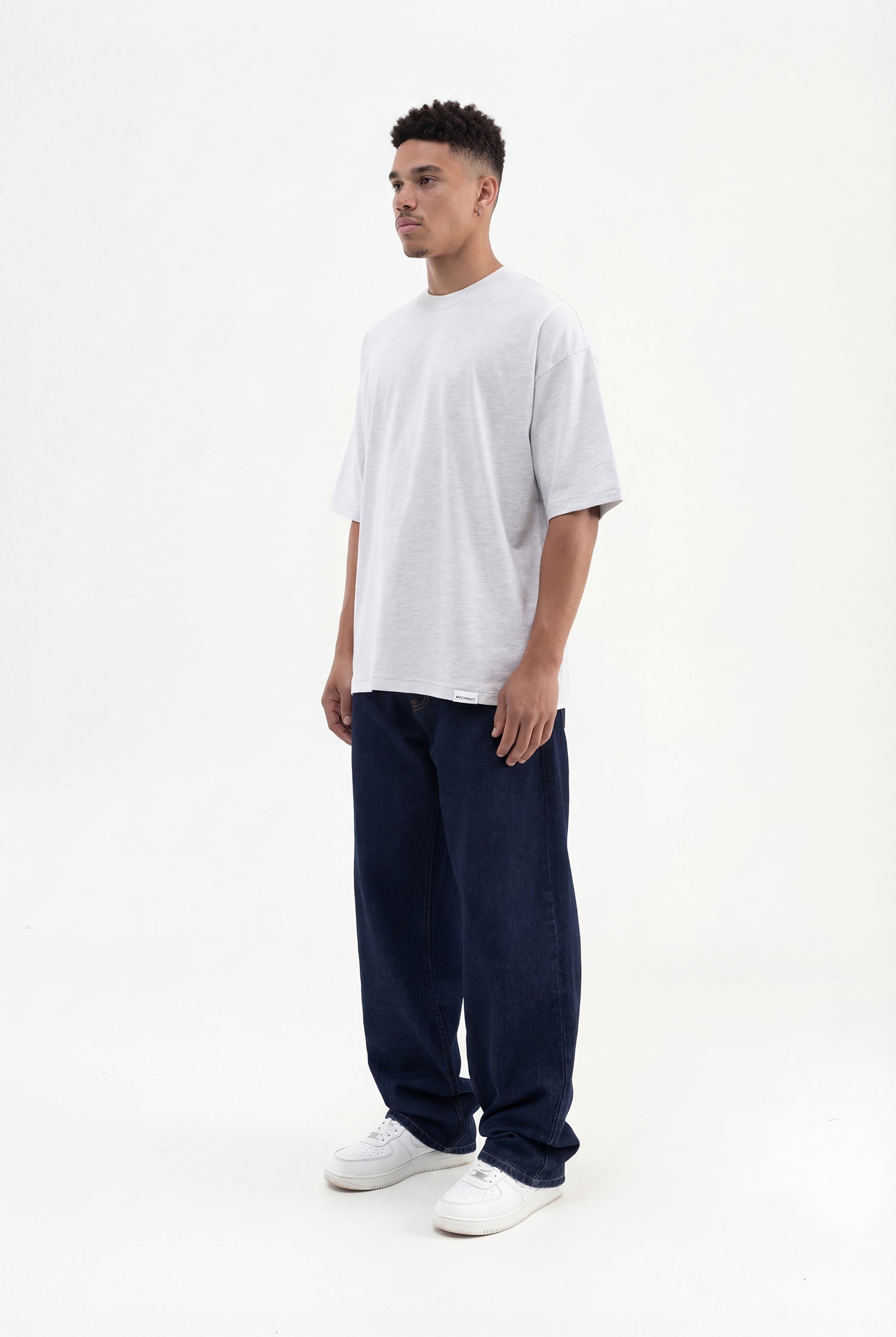 Erkek Basic Super Pamuklu Oversize Tişört Karmelanj