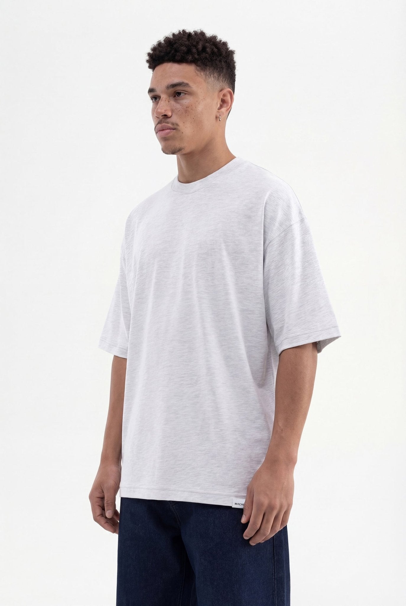 Erkek Basic Super Pamuklu Oversize Tişört Karmelanj