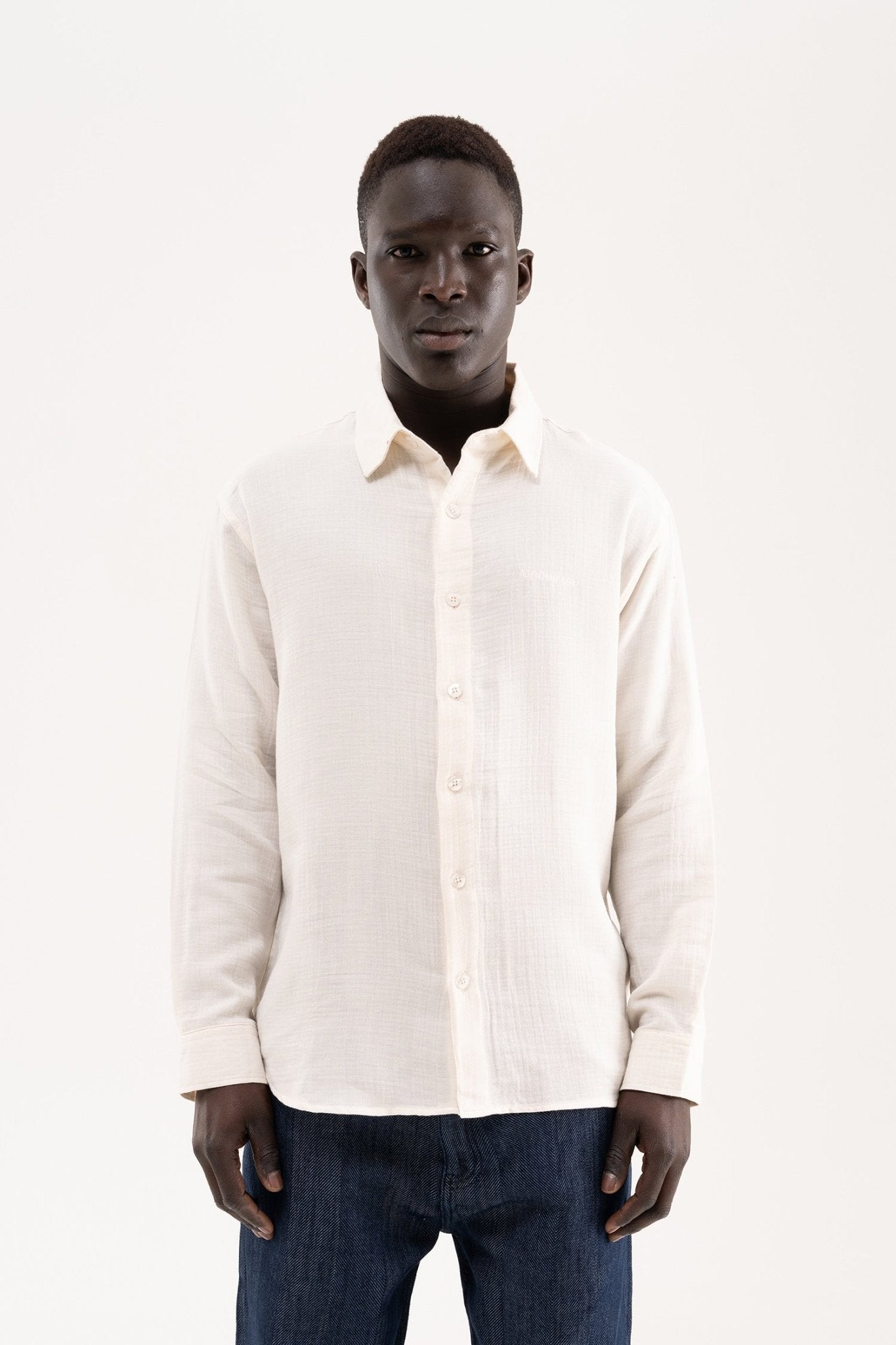 Erkek Basic Uzun Kollu Cotton Gömlek Camel