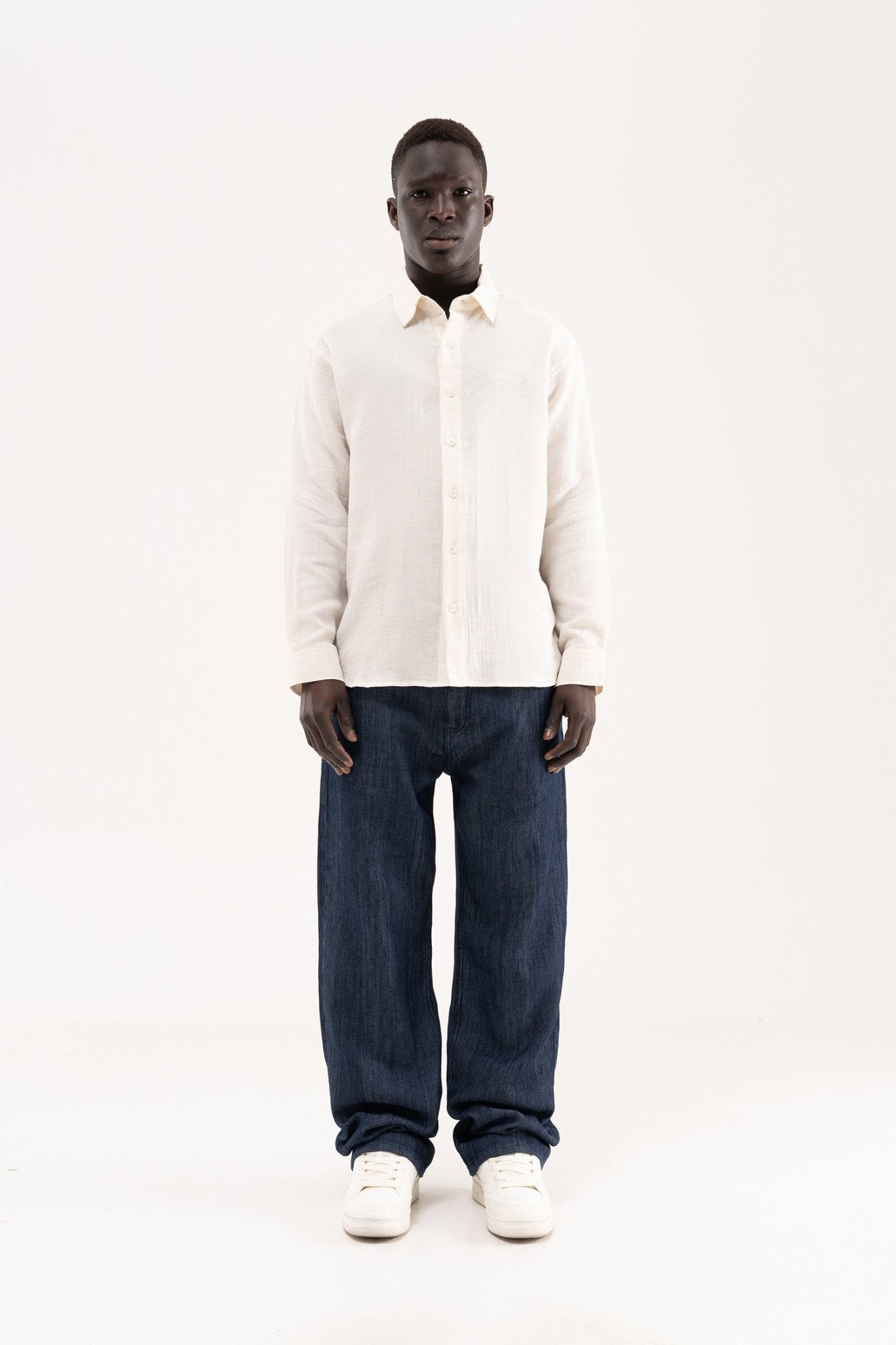 Erkek Basic Uzun Kollu Cotton Gömlek Camel