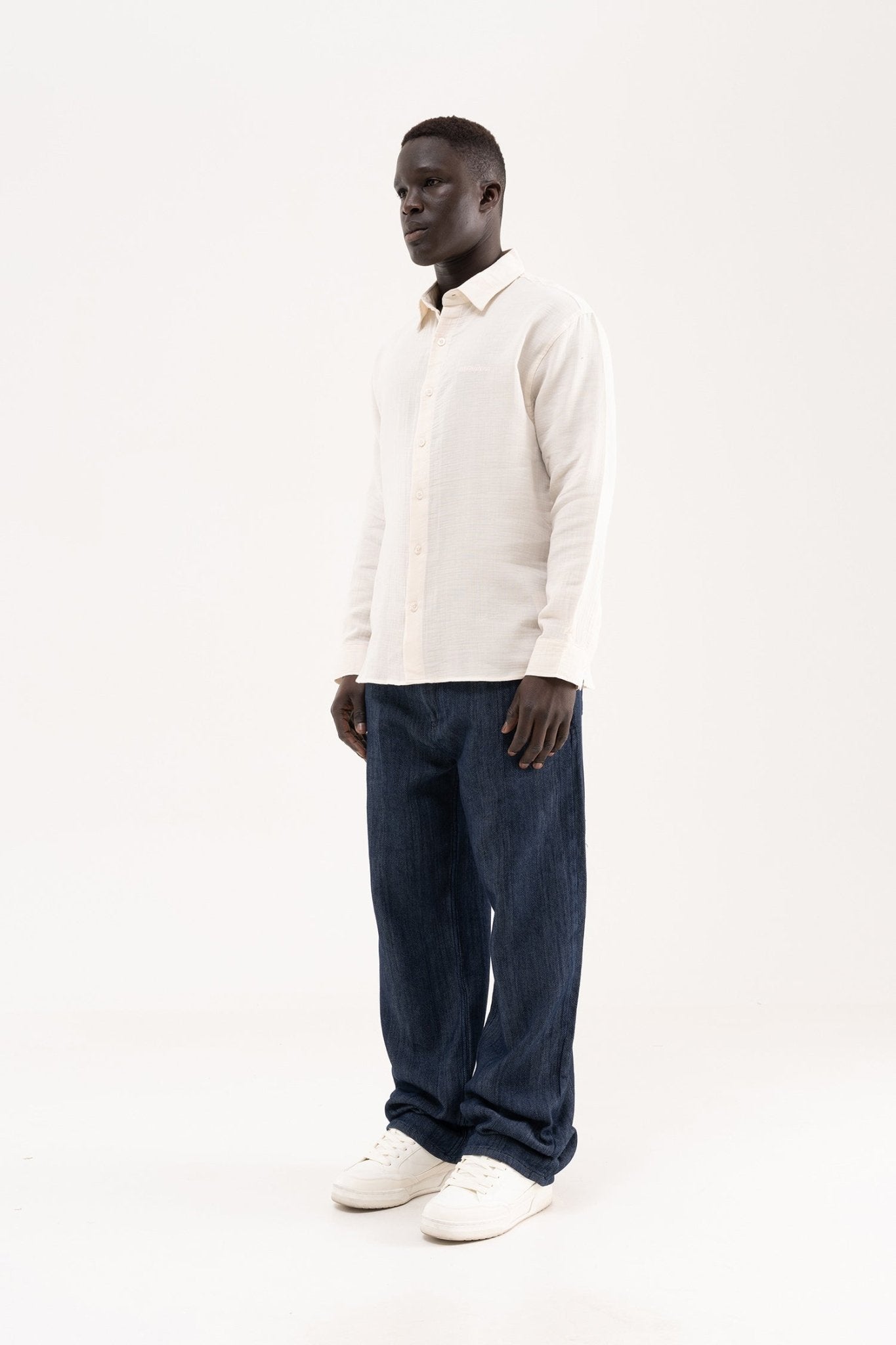 Erkek Basic Uzun Kollu Cotton Gömlek Camel