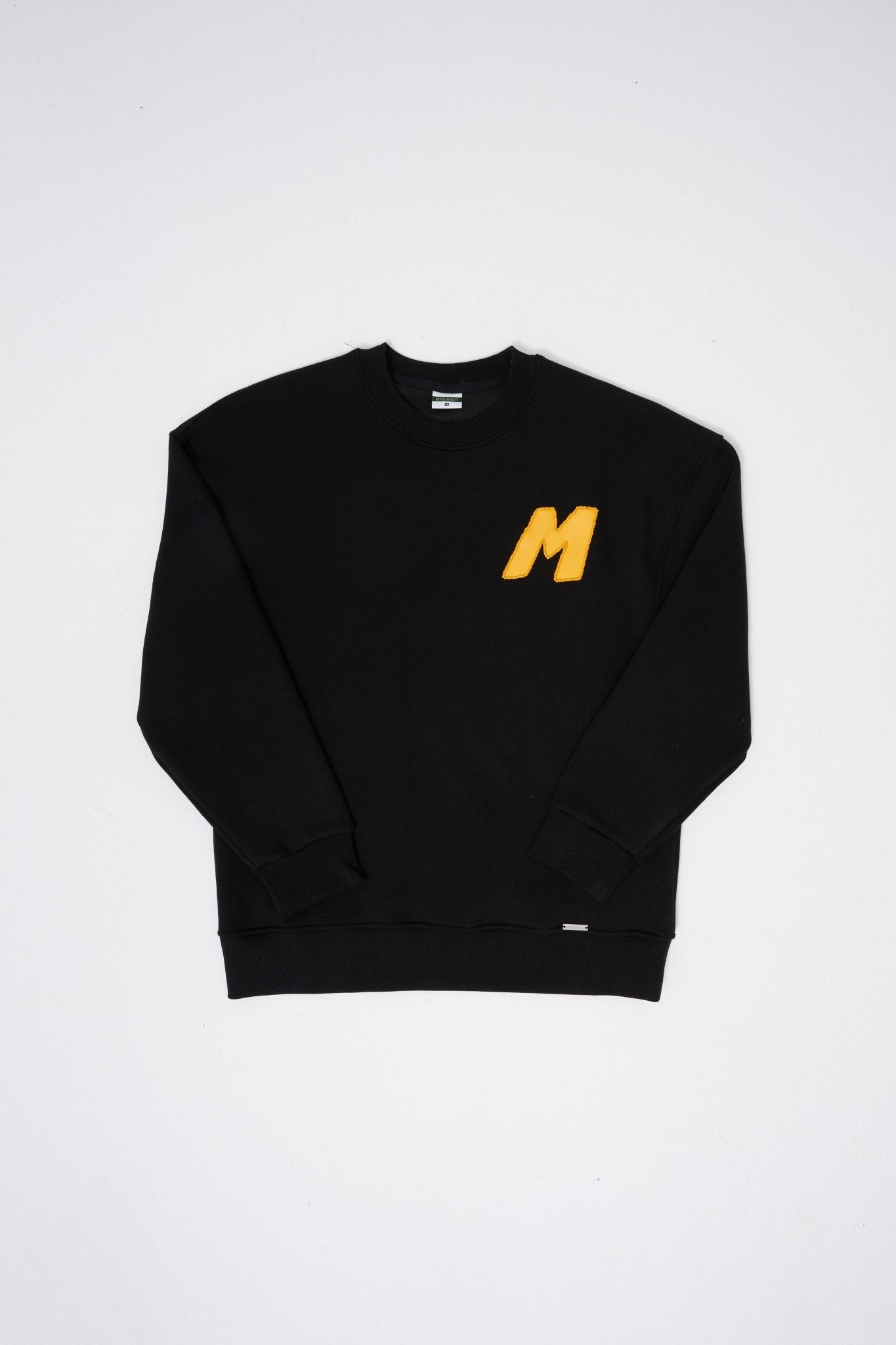 Erkek Bead Embrodered Sweatshirt Siyah