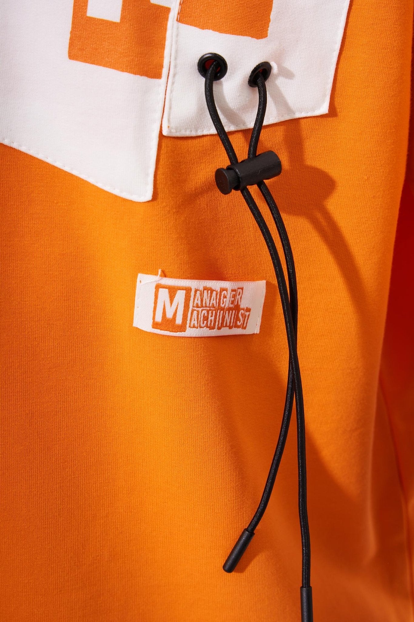 Erkek Constrast Pocket Oversize Polo Yaka Tişört Elektrik - Turuncu