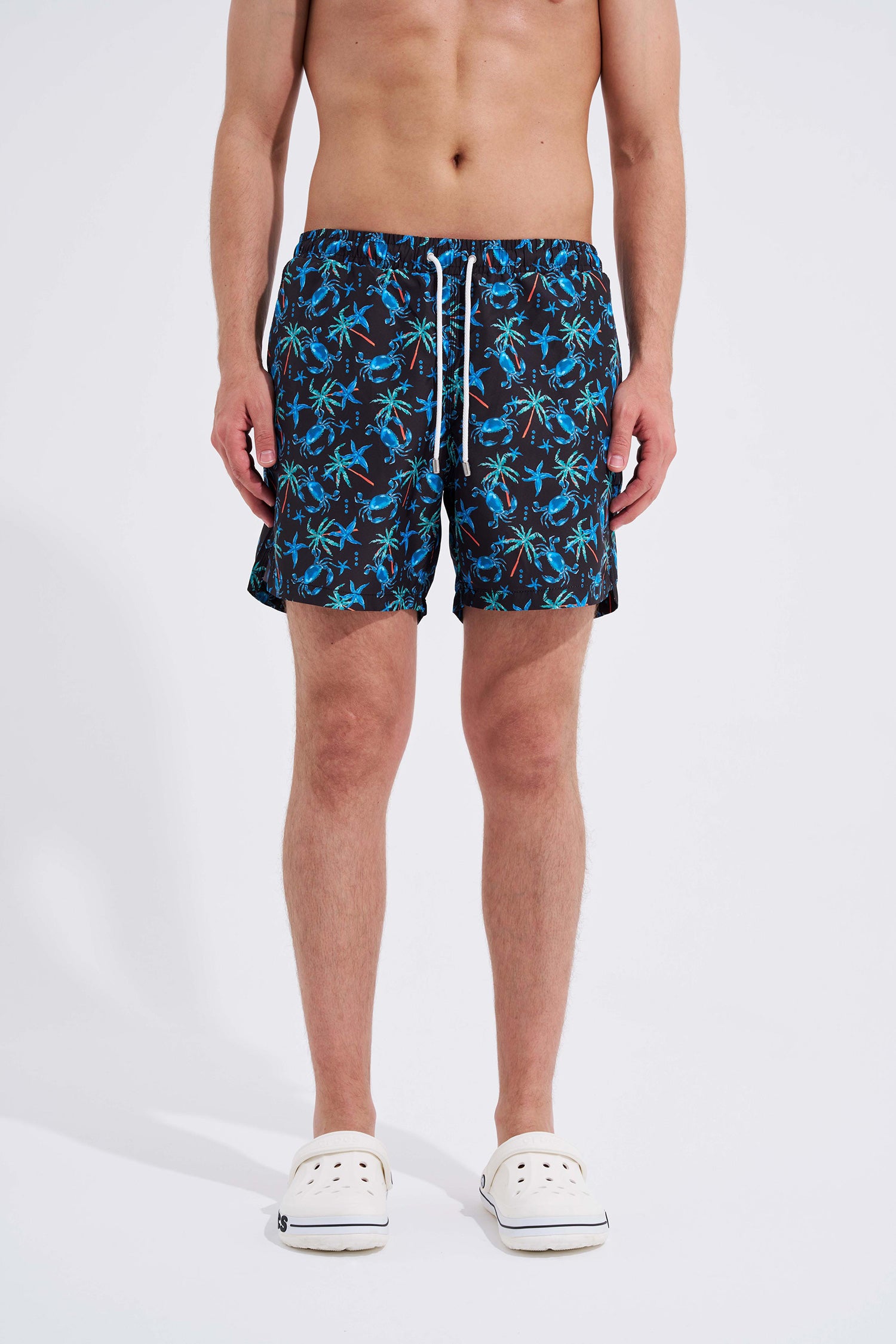 Erkek Crabs Short Deniz Şortu Siyah