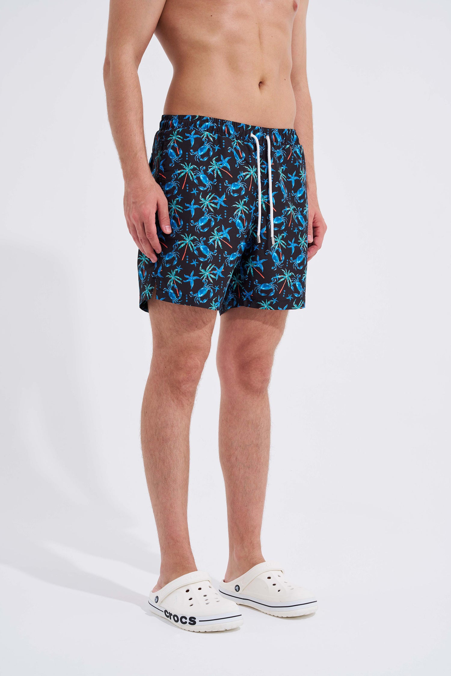 Erkek Crabs Short Deniz Şortu Siyah