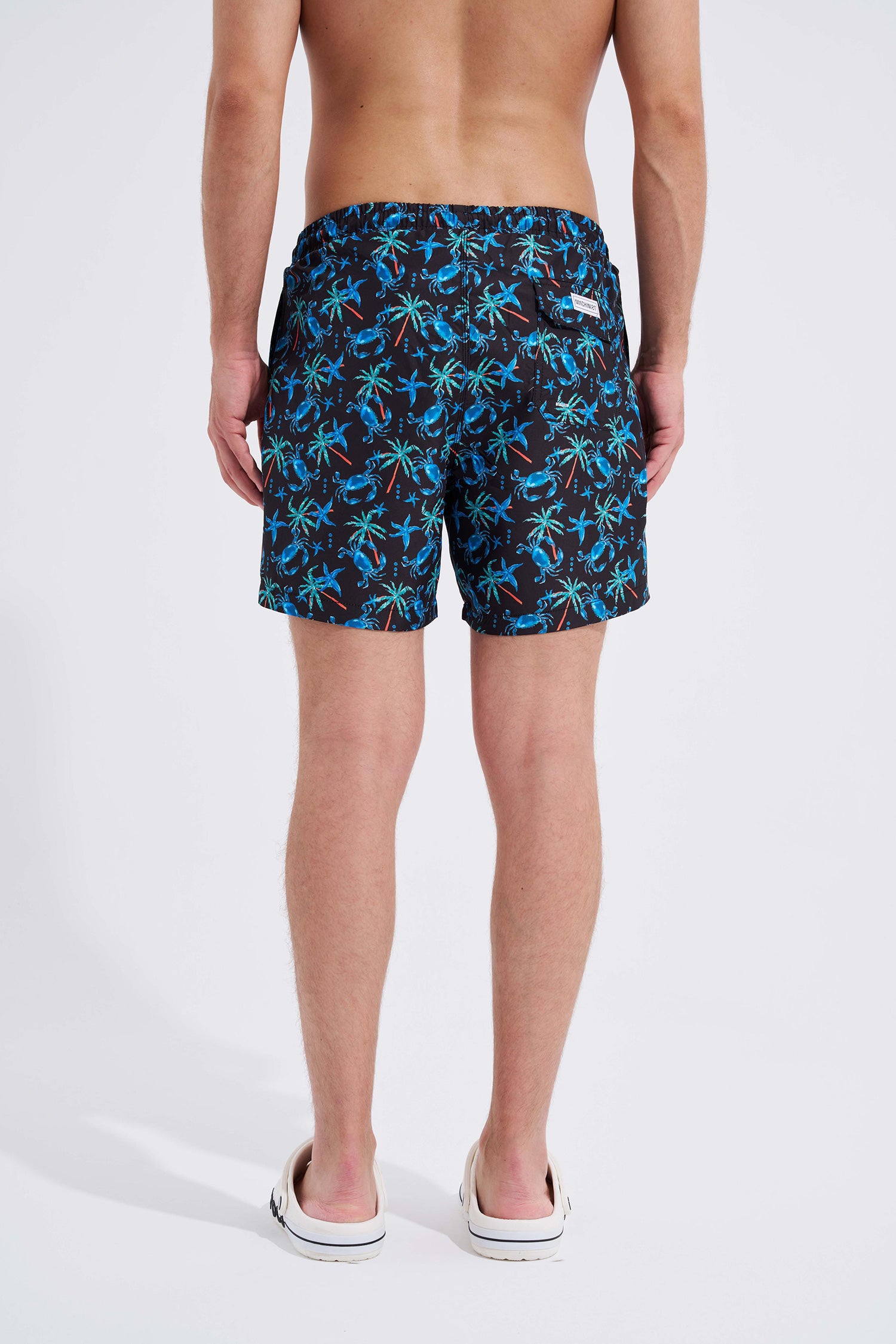 Erkek Crabs Short Deniz Şortu Siyah-4