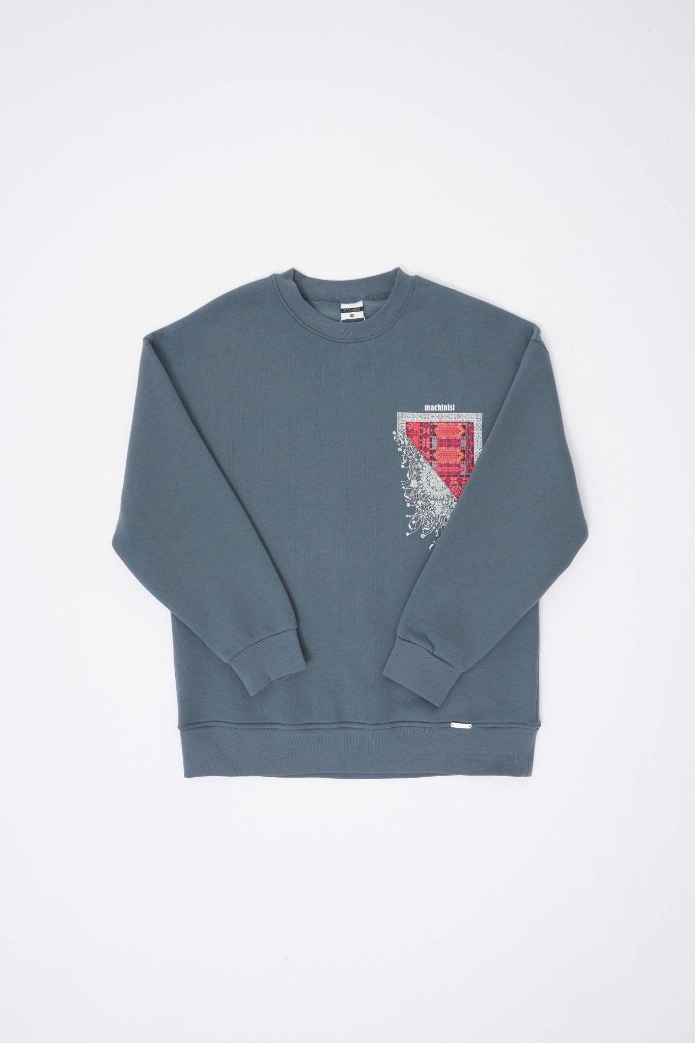 Erkek Designed For You Machinist Sweatshirt Mavi Duman