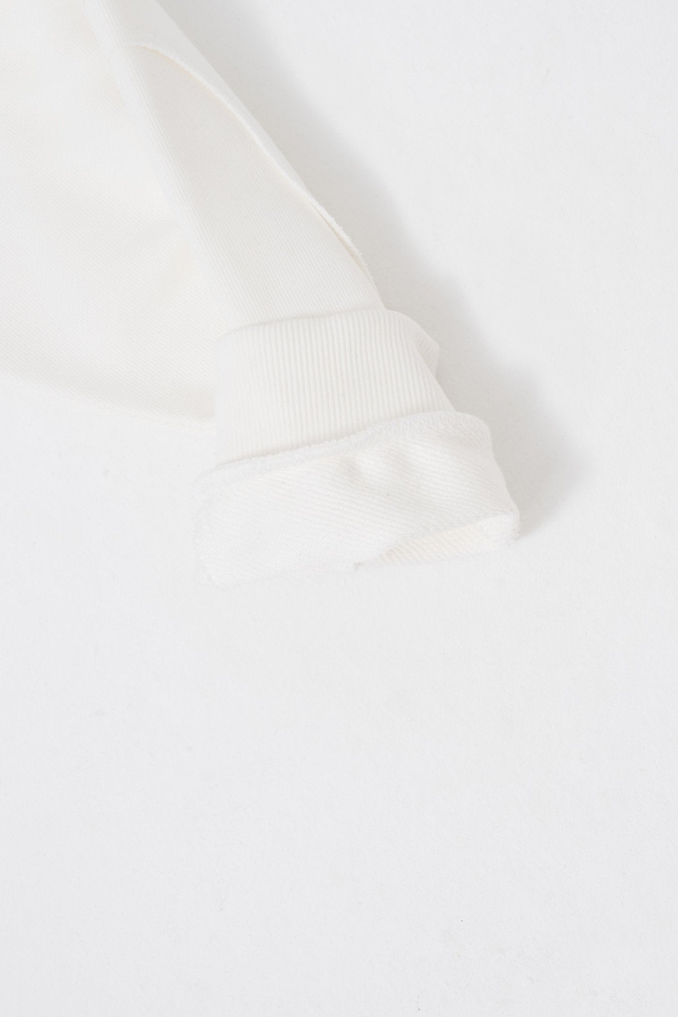 Erkek Distressed Stitch Polo Sweatshirt Ekru