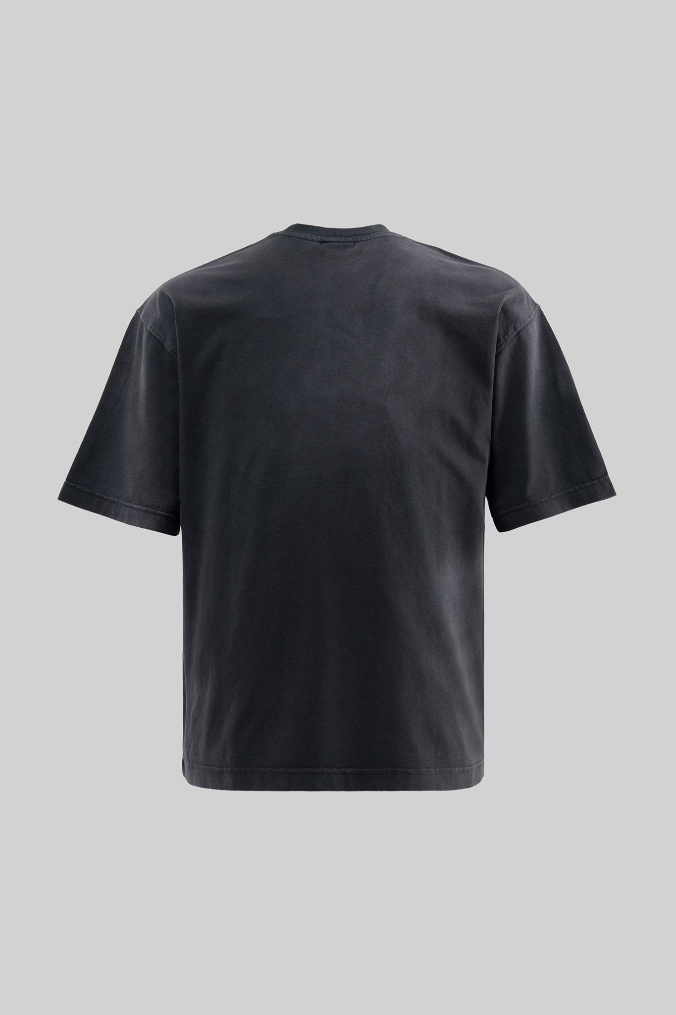 Erkek Dog Printed Oversize Tişört Siyah