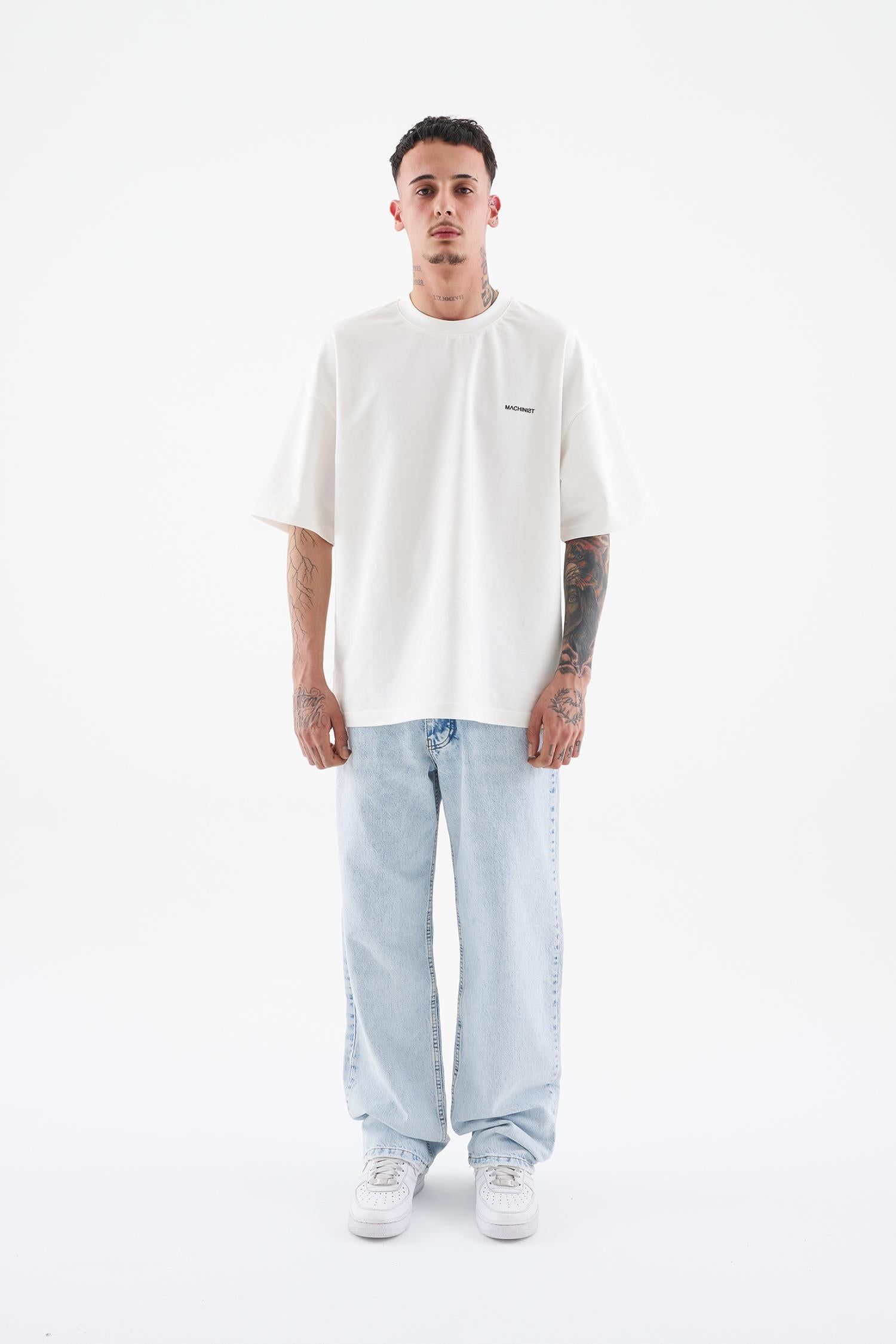 Erkek Ethnical Patterned Jean Açık Mavi