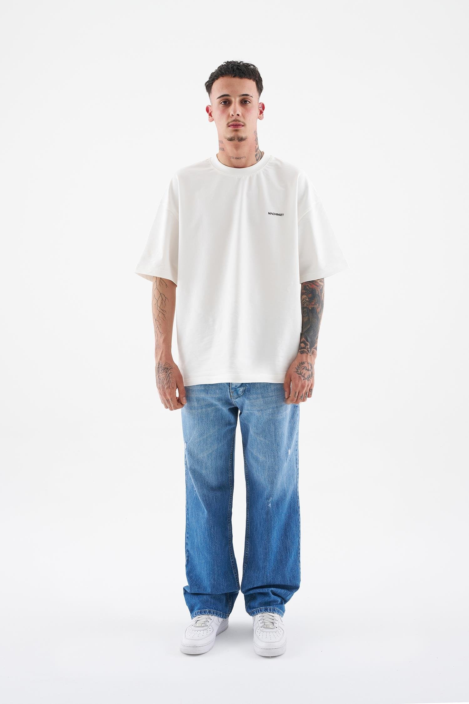 Erkek Ethnical Patterned Jean Mavi