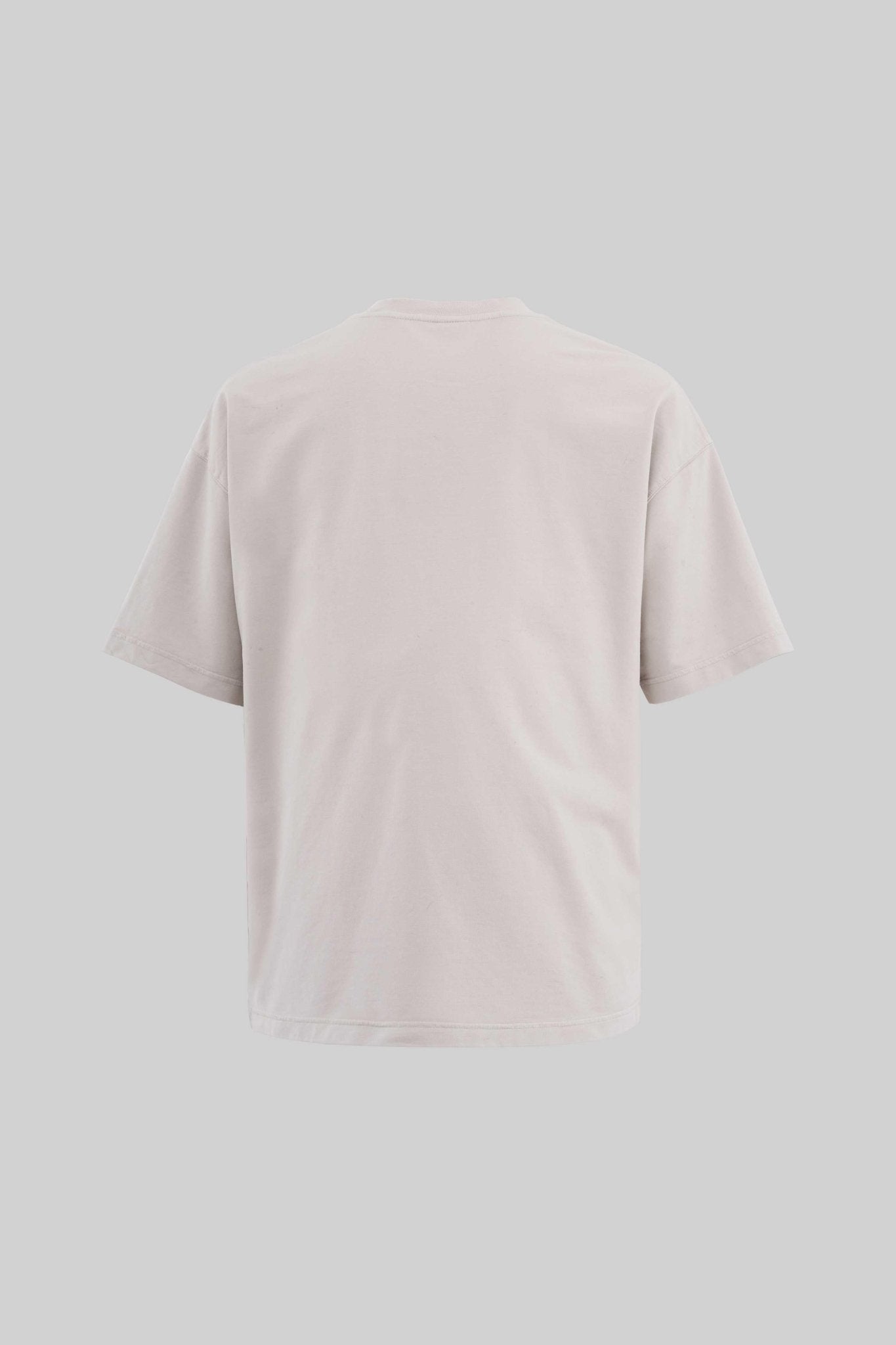 Erkek Graphic And Slogan Printed Yikamali Oversi̇ze Ti̇şört Koyu Bej