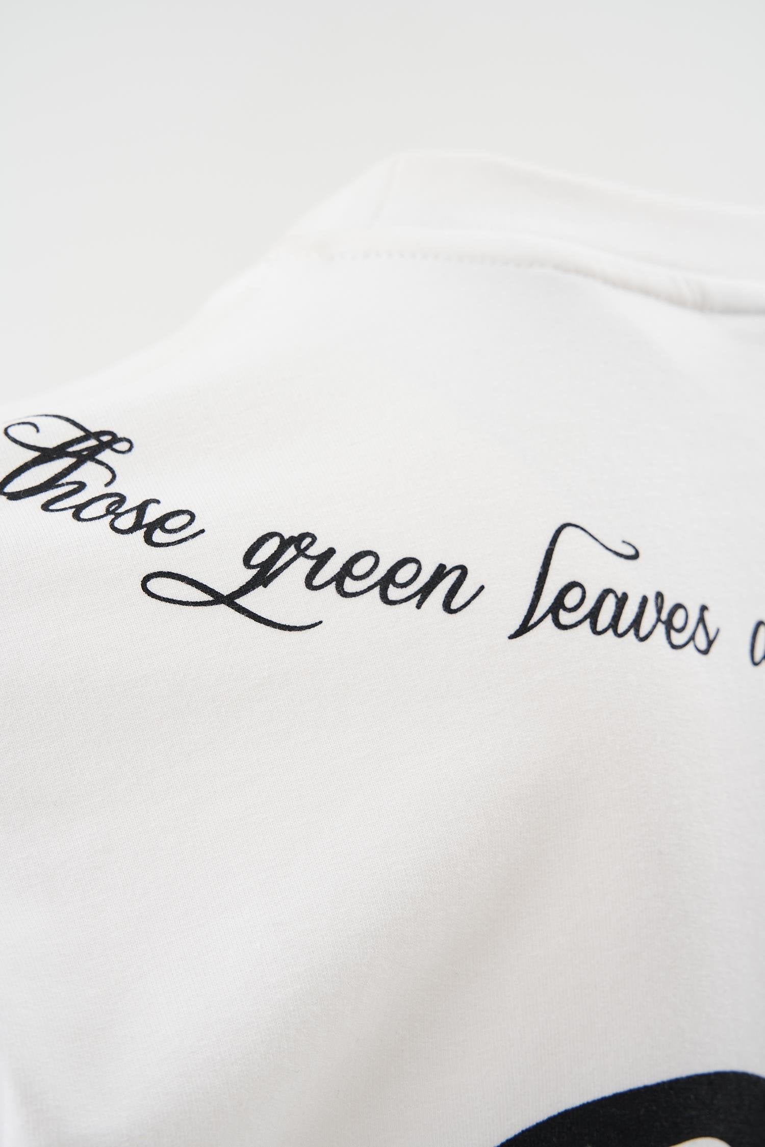 Erkek Herb Printed Baskılı Oversize Tişört Ekru