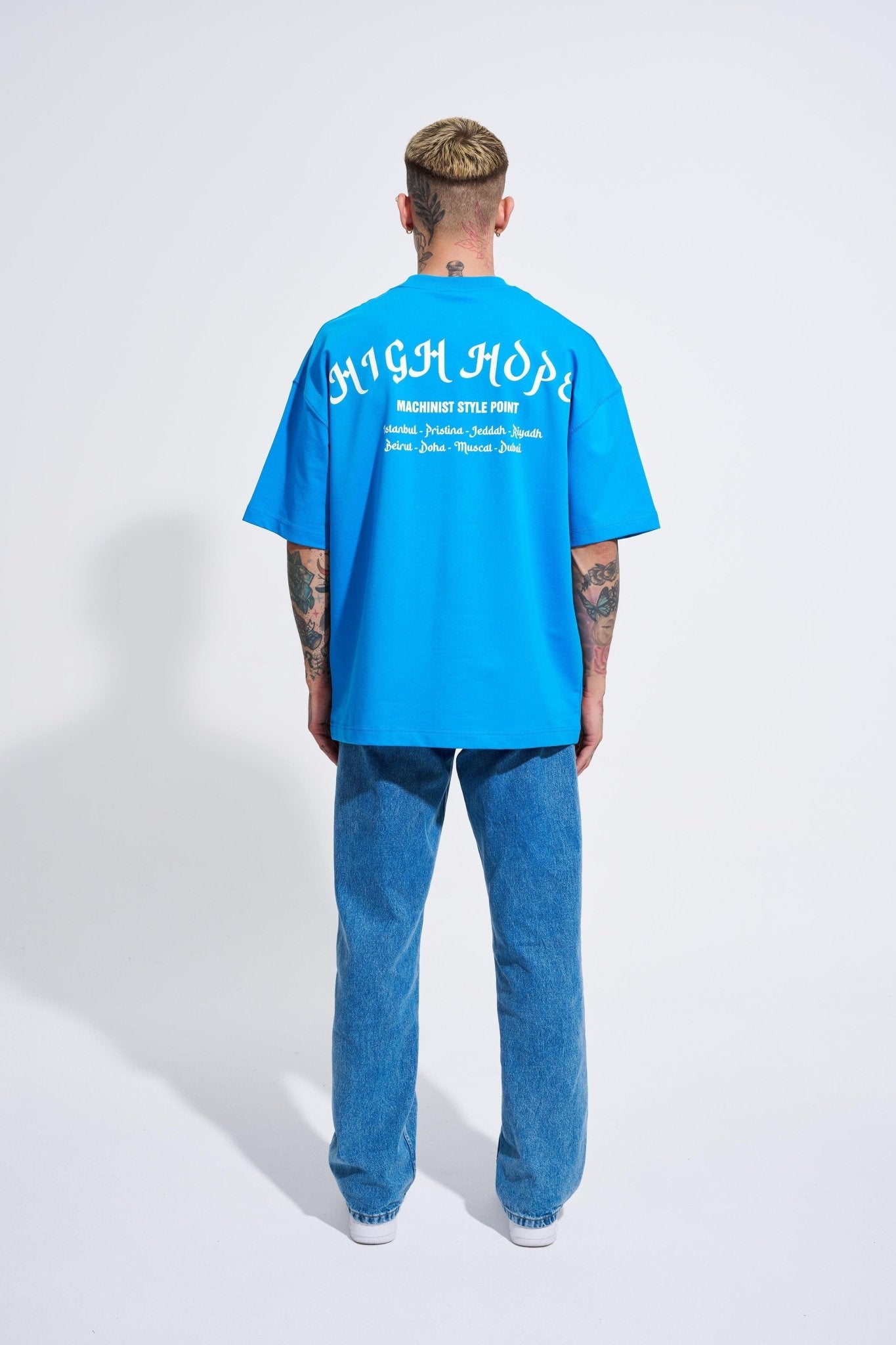 Erkek High Hope Baskılı Oversize Tişört Lens