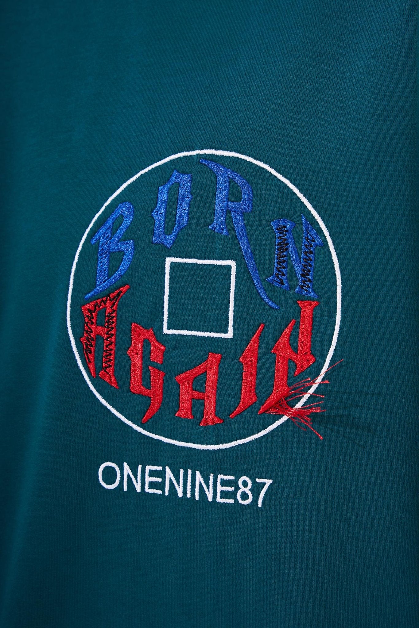 Erkek Just Wait Baskılı Oversize Tişört Yağ Yeşili