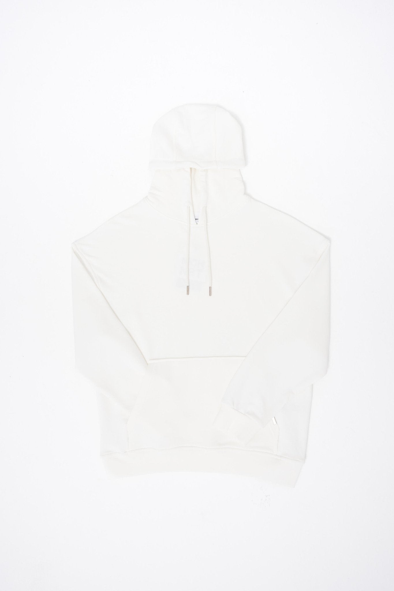 Erkek Kapüşonlu Oversize Sweatshirt Ekru