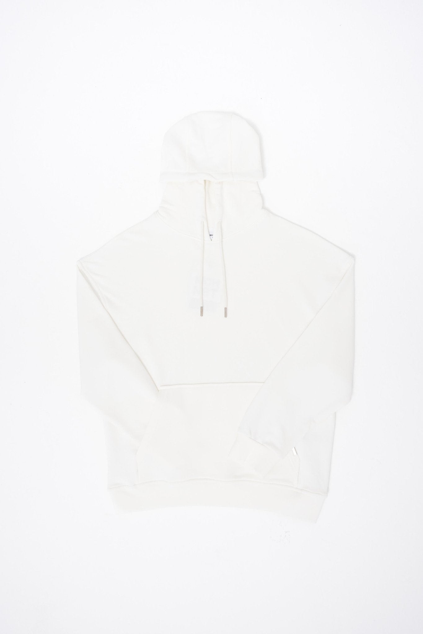 Erkek Kapüşonlu Oversize Sweatshirt Ekru