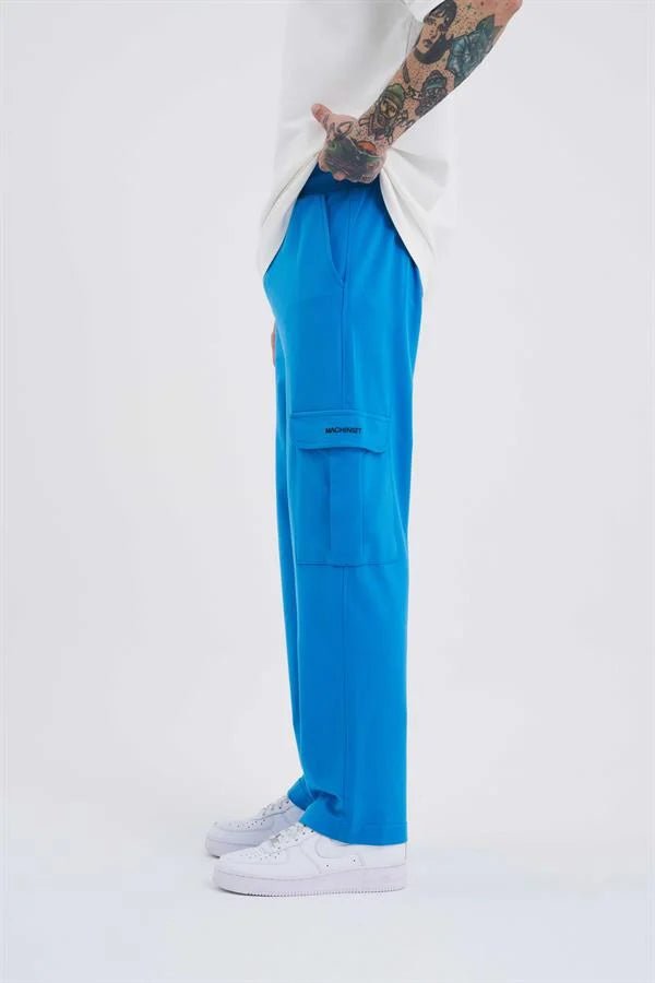 Erkek Kargo Cepli Relaxed Baggy Eşofman Altı Lens