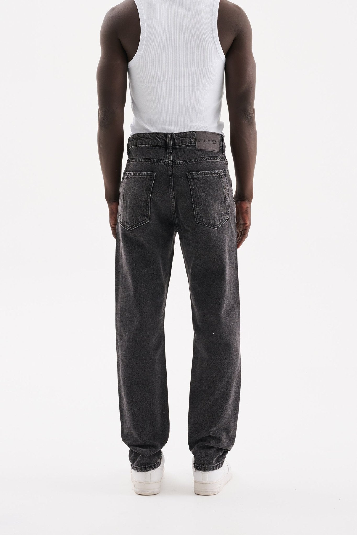 Erkek Loose Fit Jean Pantolon Antrasit