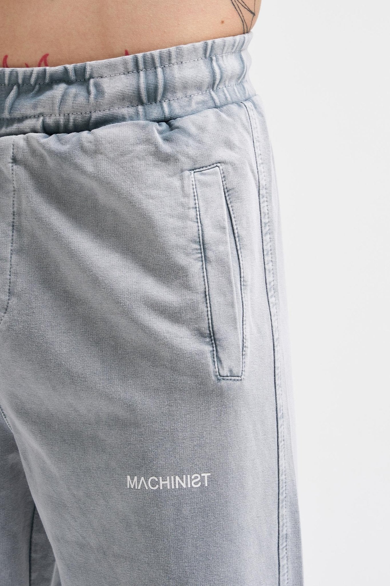 Erkek Luxury Basic Yıkamalı Jogger Eşofman Altı Gri