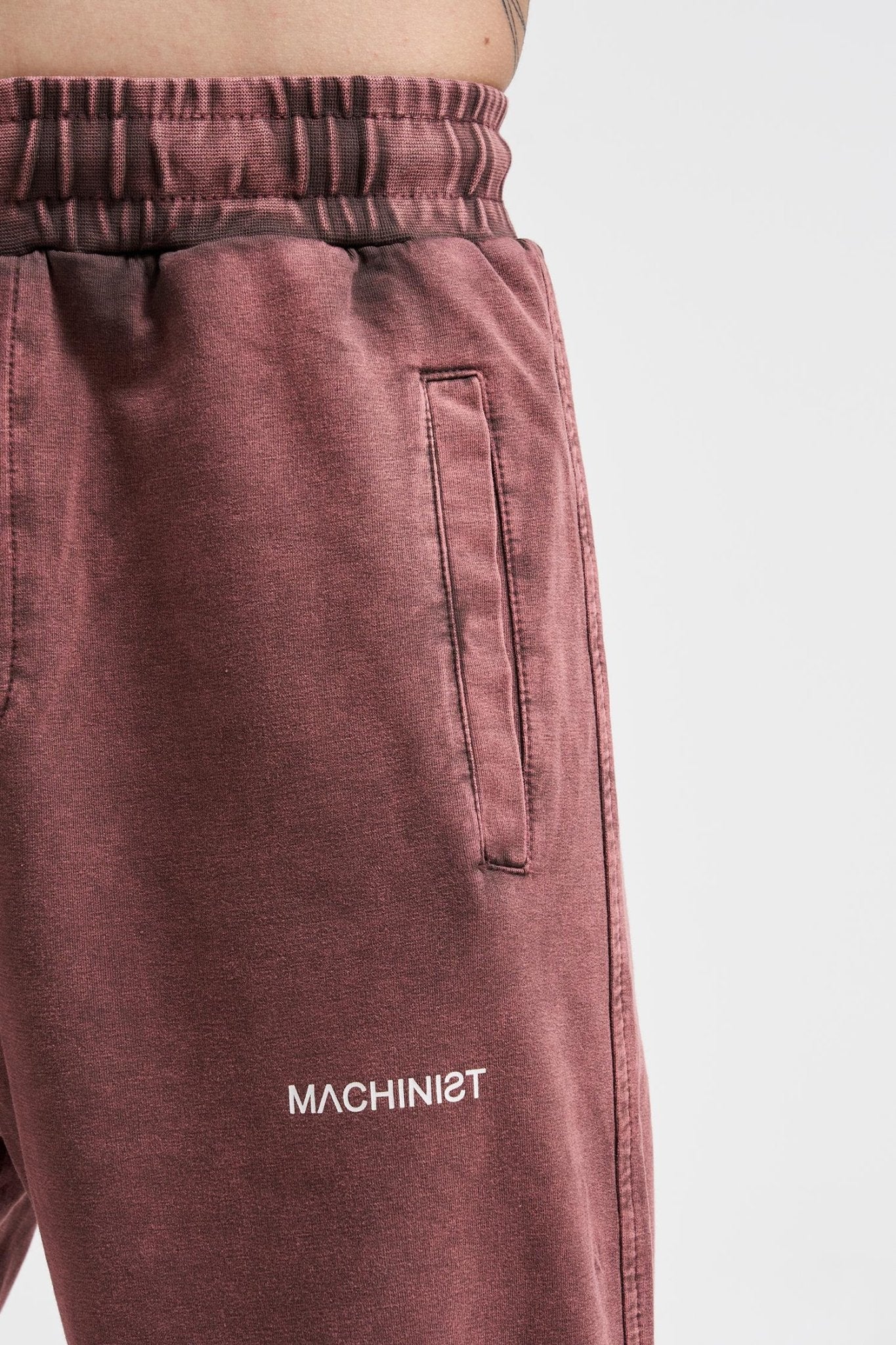 Erkek Luxury Basic Yıkamalı Jogger Eşofman Altı Kahverengi
