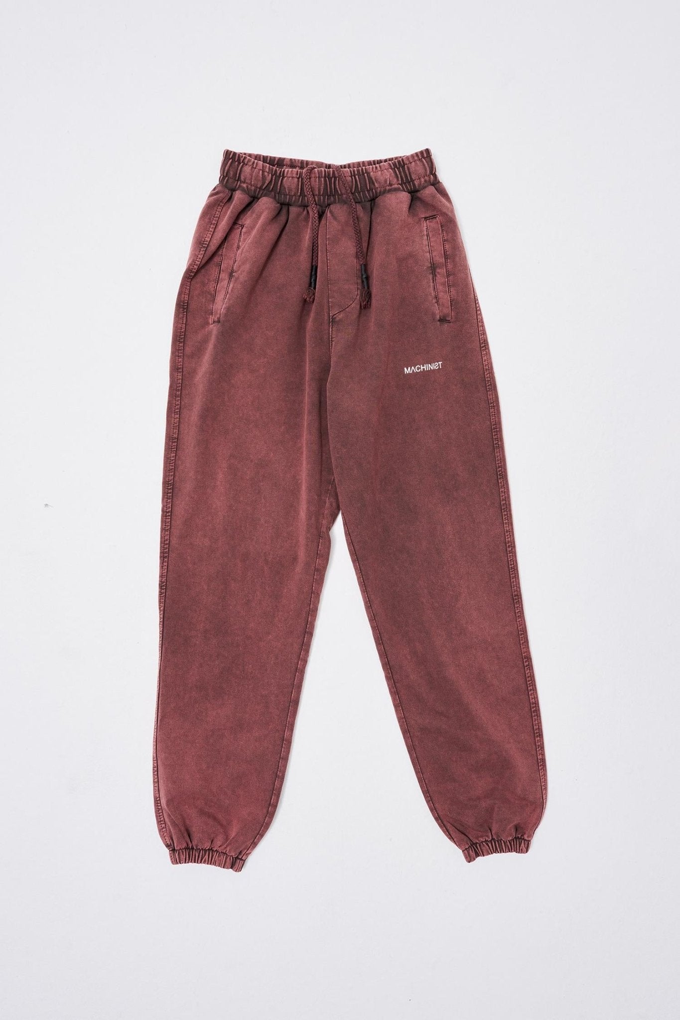 Erkek Luxury Basic Yıkamalı Jogger Eşofman Altı Kahverengi