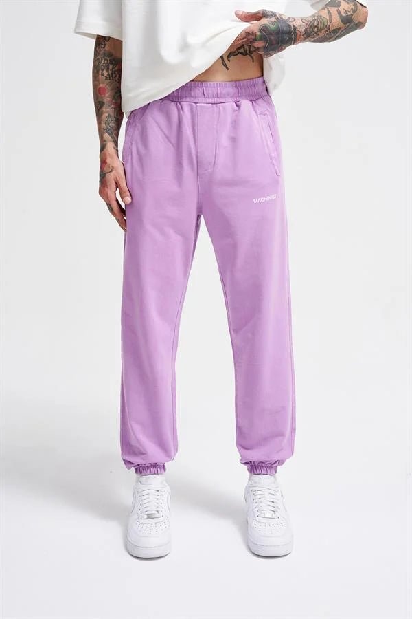 Erkek Luxury Basic Yıkamalı Jogger Eşofman Altı Mor