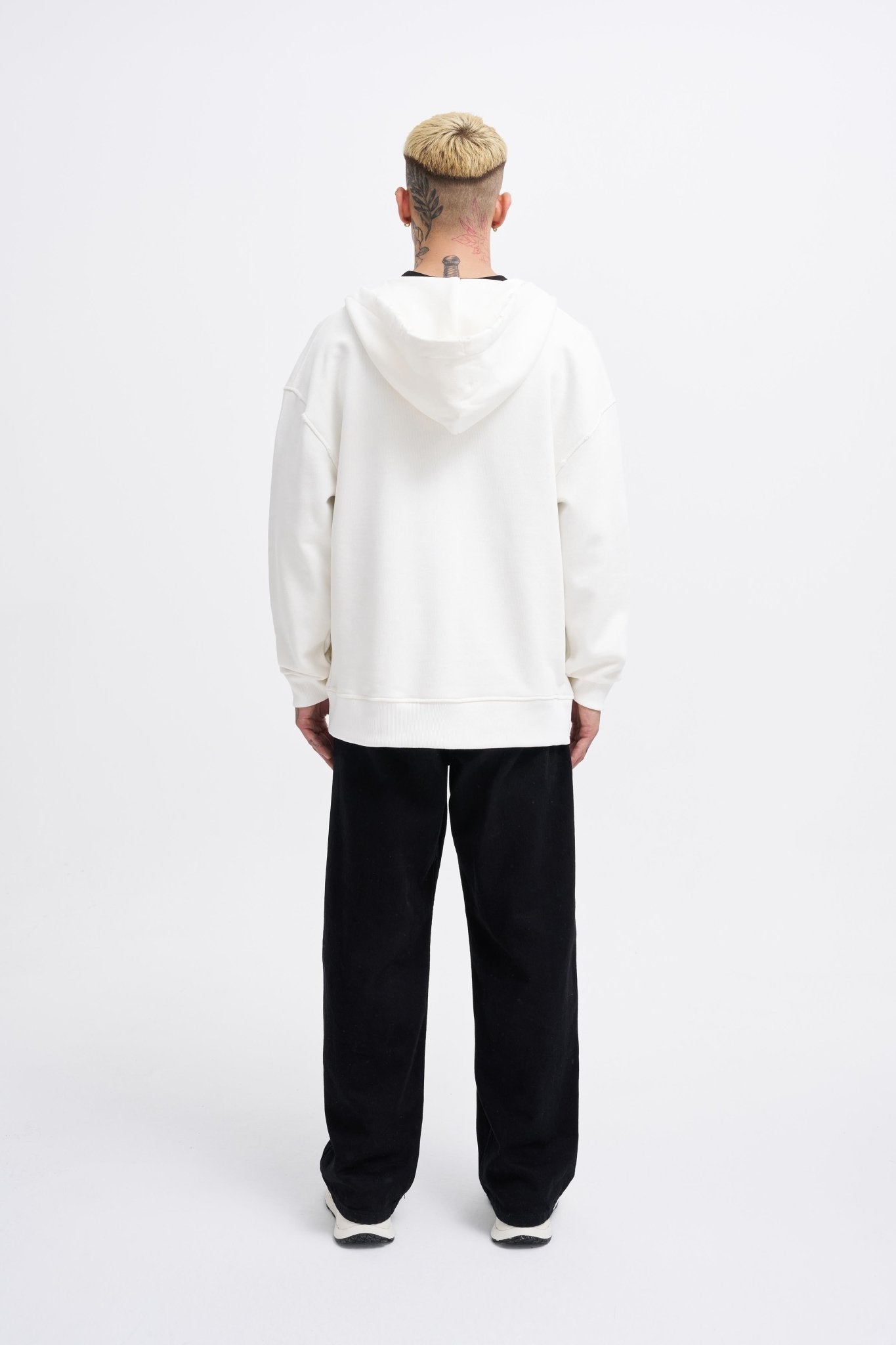 Erkek M Logo Zip Jacket Ekru