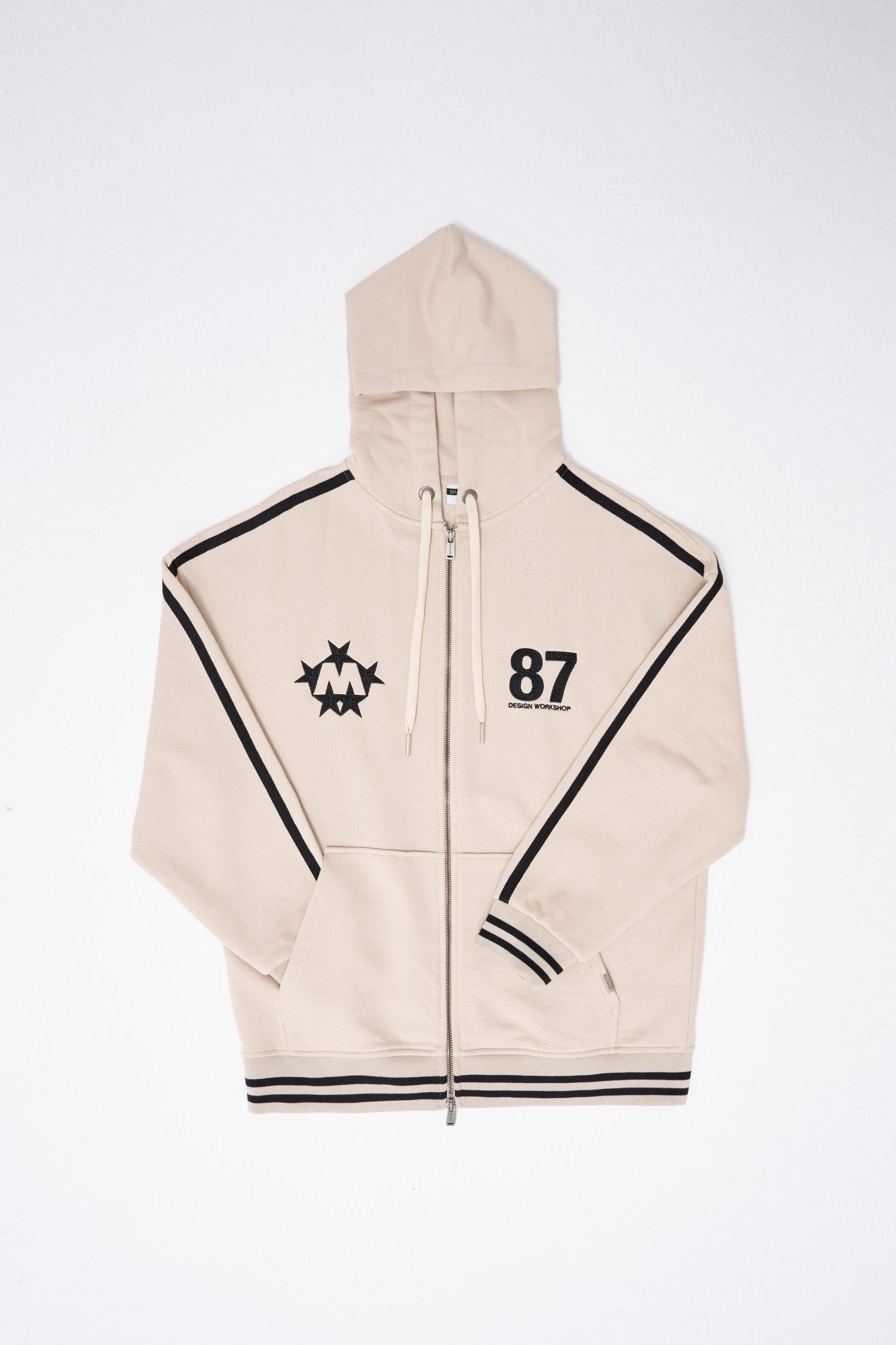 Erkek M Star Logo Zip Jacket Açık Bej