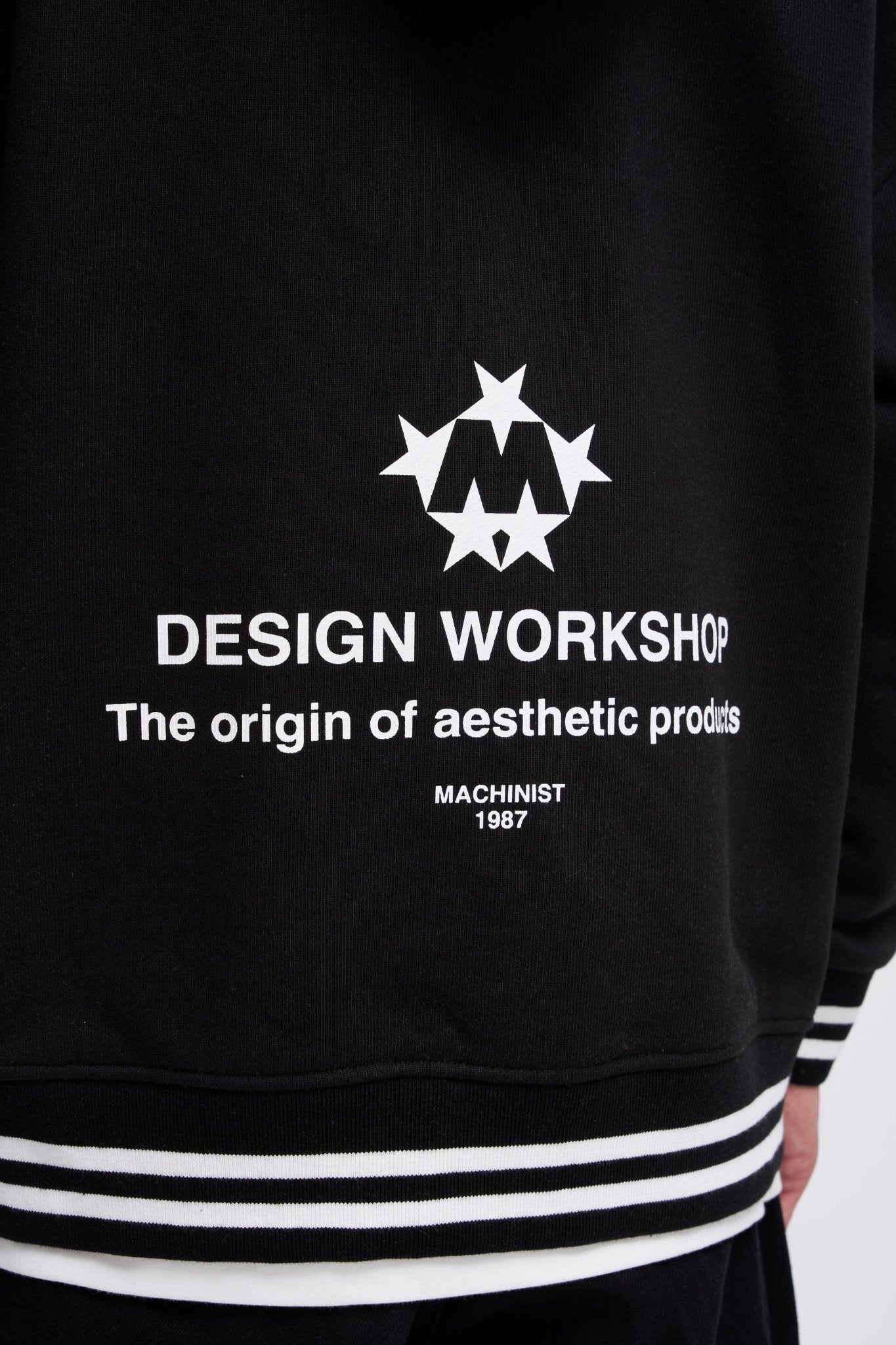 Erkek M Star Logo Zip Jacket Siyah