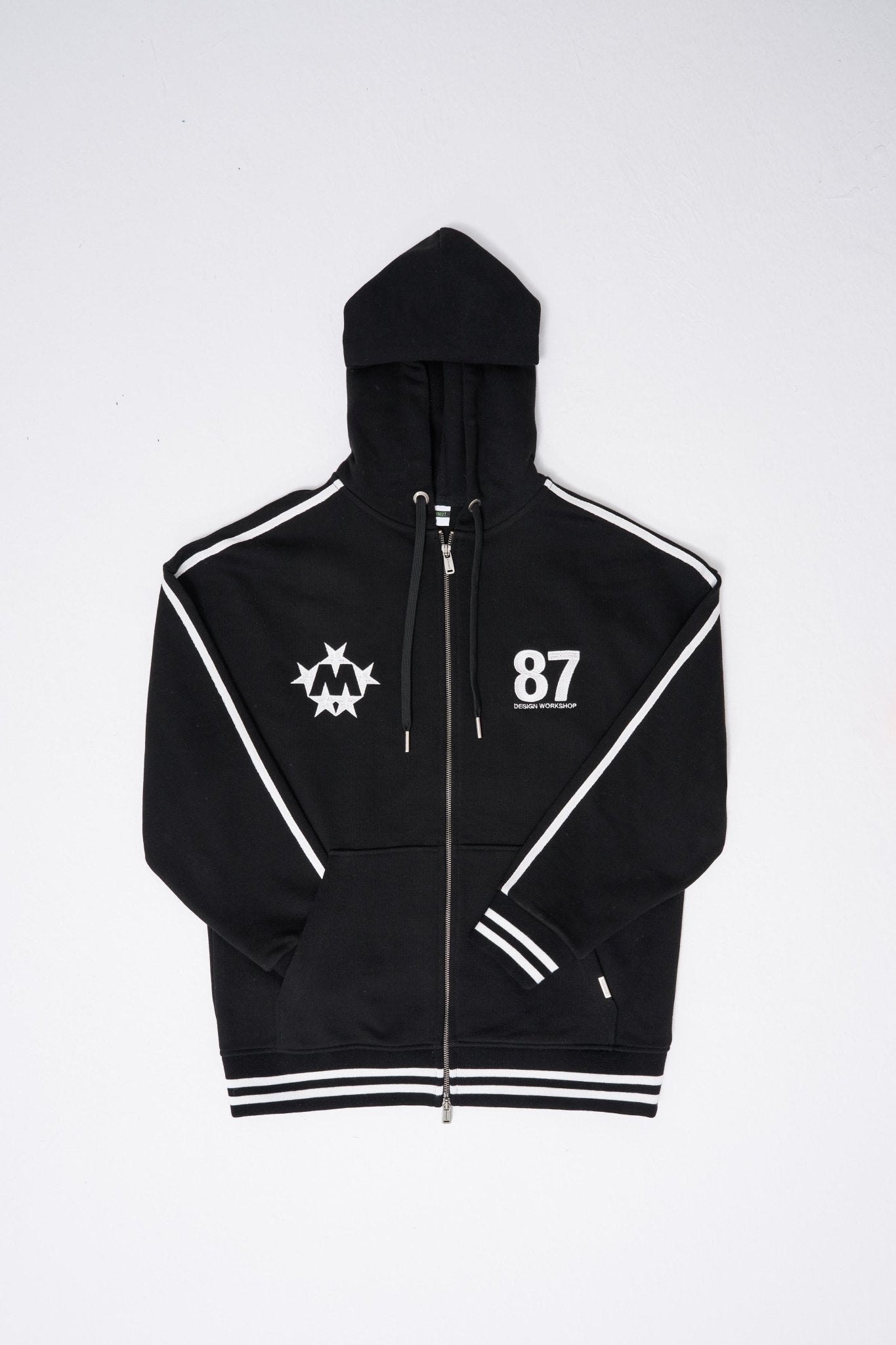 Erkek M Star Logo Zip Jacket Siyah