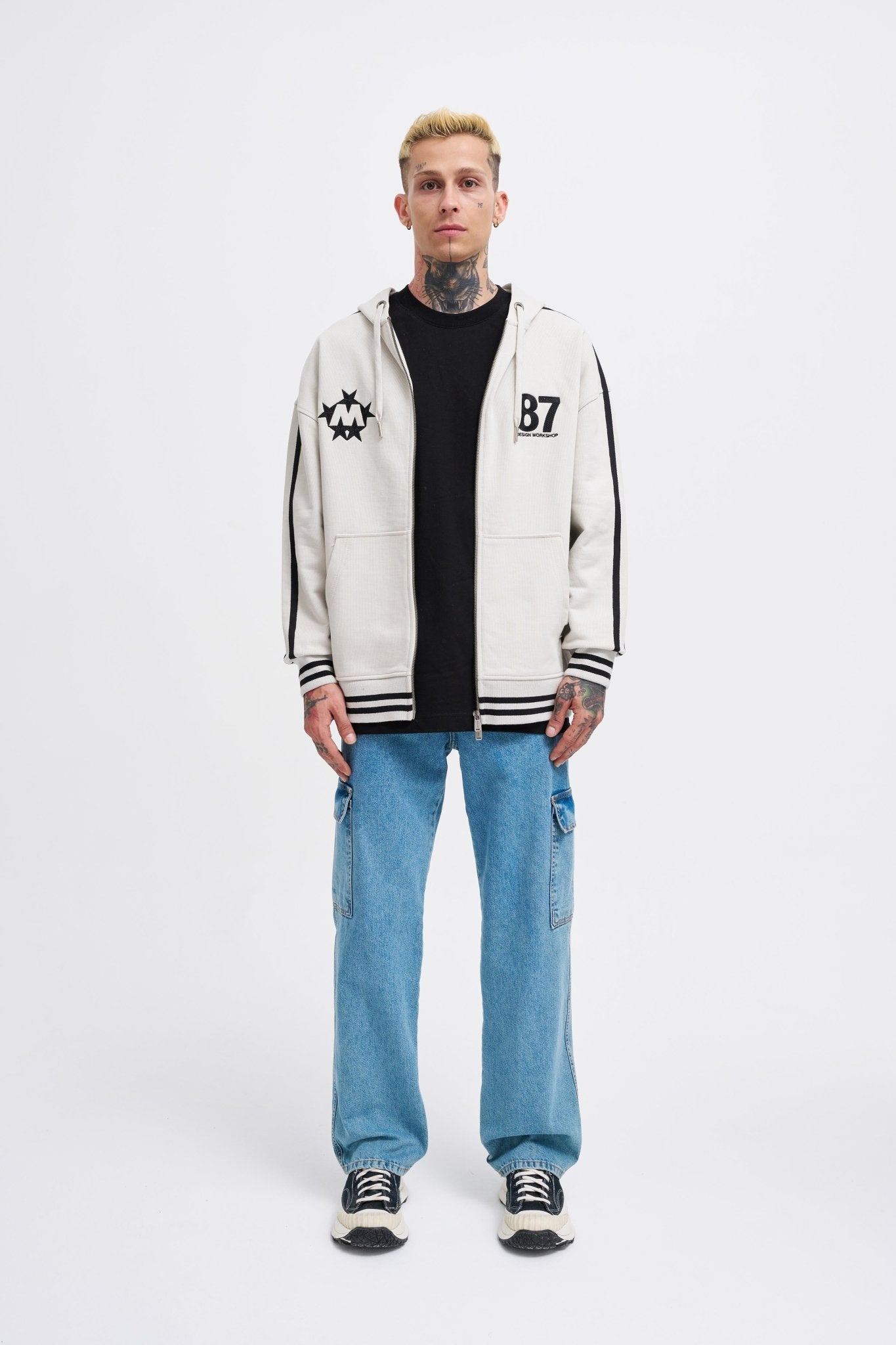 Erkek M Star Logo Zip Jacket Uzay Grisi